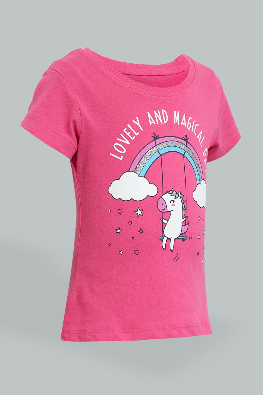 Fuchsia Graphic T-Shirt