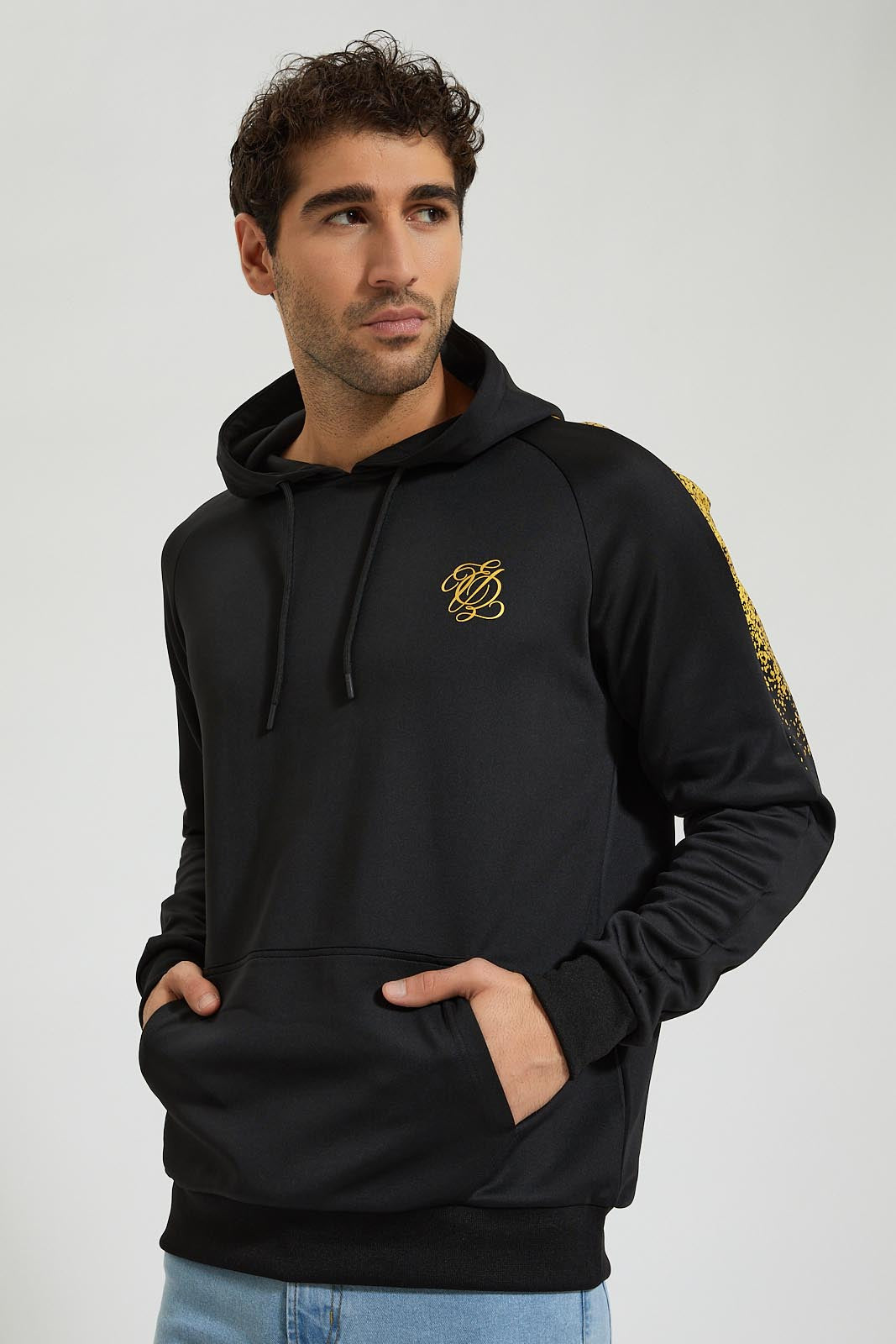 Redtag-Black-Pullover-Hoody-Colour:Black,-Filter:Men's-Clothing,-Men-Sweatshirts,-New-In,-New-In-Men,-Non-Sale,-Section:Men,-W21B-Men's-