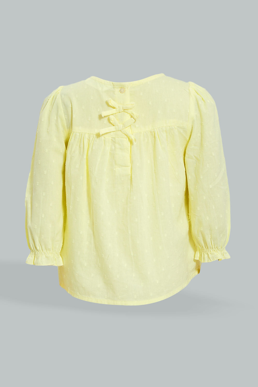 Yellow Gathered Blouse