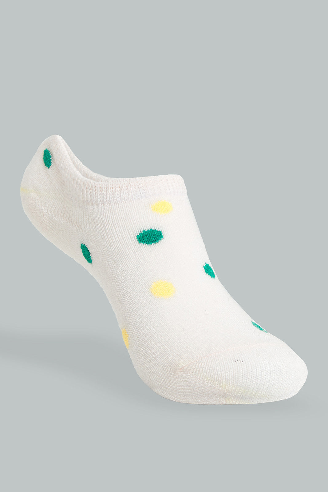 Redtag-White/Mustard-Invisible-Socks-2Pcs-Pack-365,-Colour:Assorted,-Filter:Senior-Girls-(9-to-14-Yrs),-GSR-Socks,-New-In,-New-In-GSR,-Non-Sale,-Section:Kidswear-Senior-Girls-