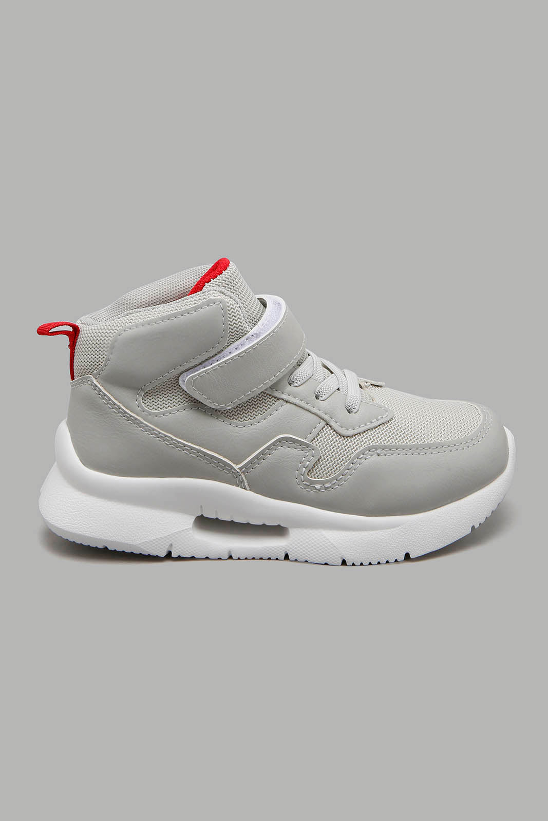 Redtag-Grey-High-Top-Boys-Trainers,-Character,-Colour:Mid-Grey,-Filter:Boys-Footwear-(3-to-5-Yrs),-New-In,-New-In-BOY-FOO,-Non-Sale,-W21B-Boys-3 to 5 Years