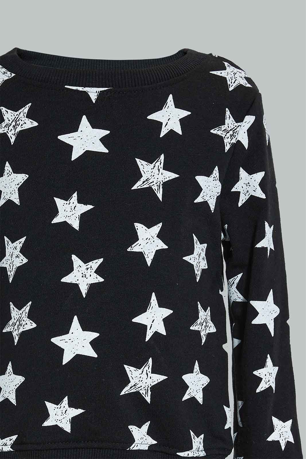 Redtag-Black-Star-Printed-Jog-Set-(2-Pack)-Colour:Black,-Filter:Infant-Boys-(3-to-24-Mths),-Infant-Boys-Sets,-New-In,-New-In-INB,-Non-Sale,-Section:Kidswear,-W21B-Infant-Boys-3 to 24 Months