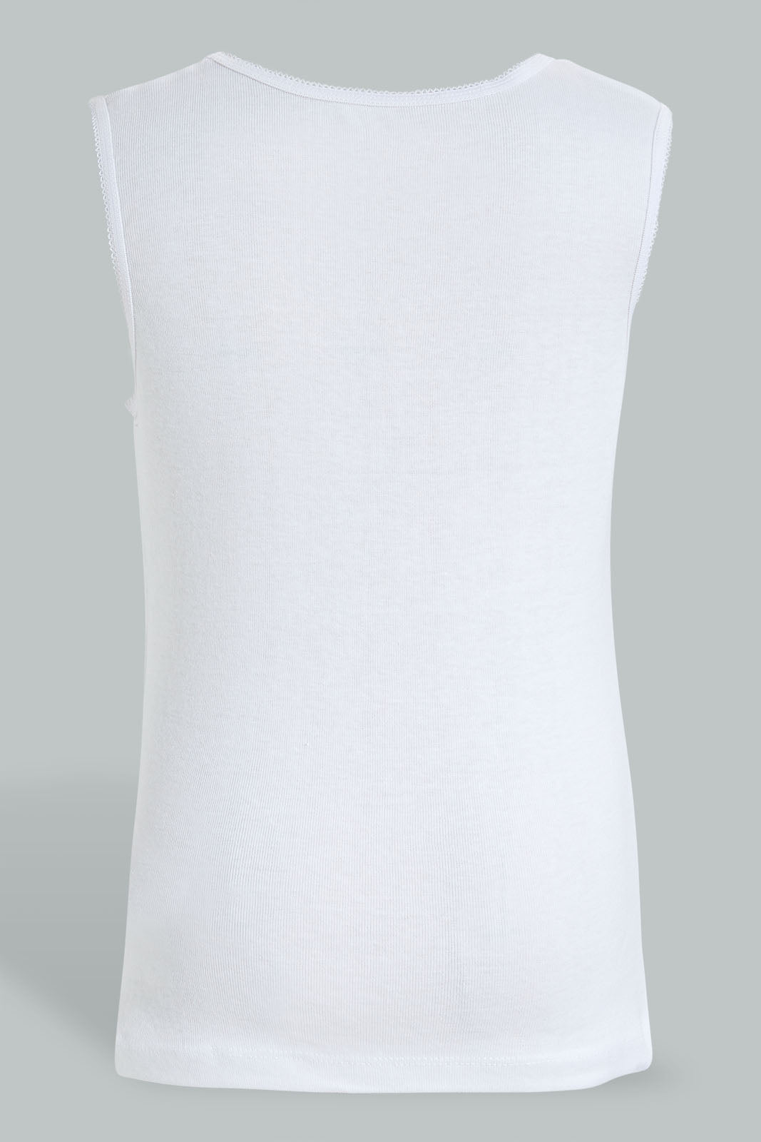 Redtag-White-Assorted-3-Pack-Solid-Vest-Vests-Girls-2 to 8 Years
