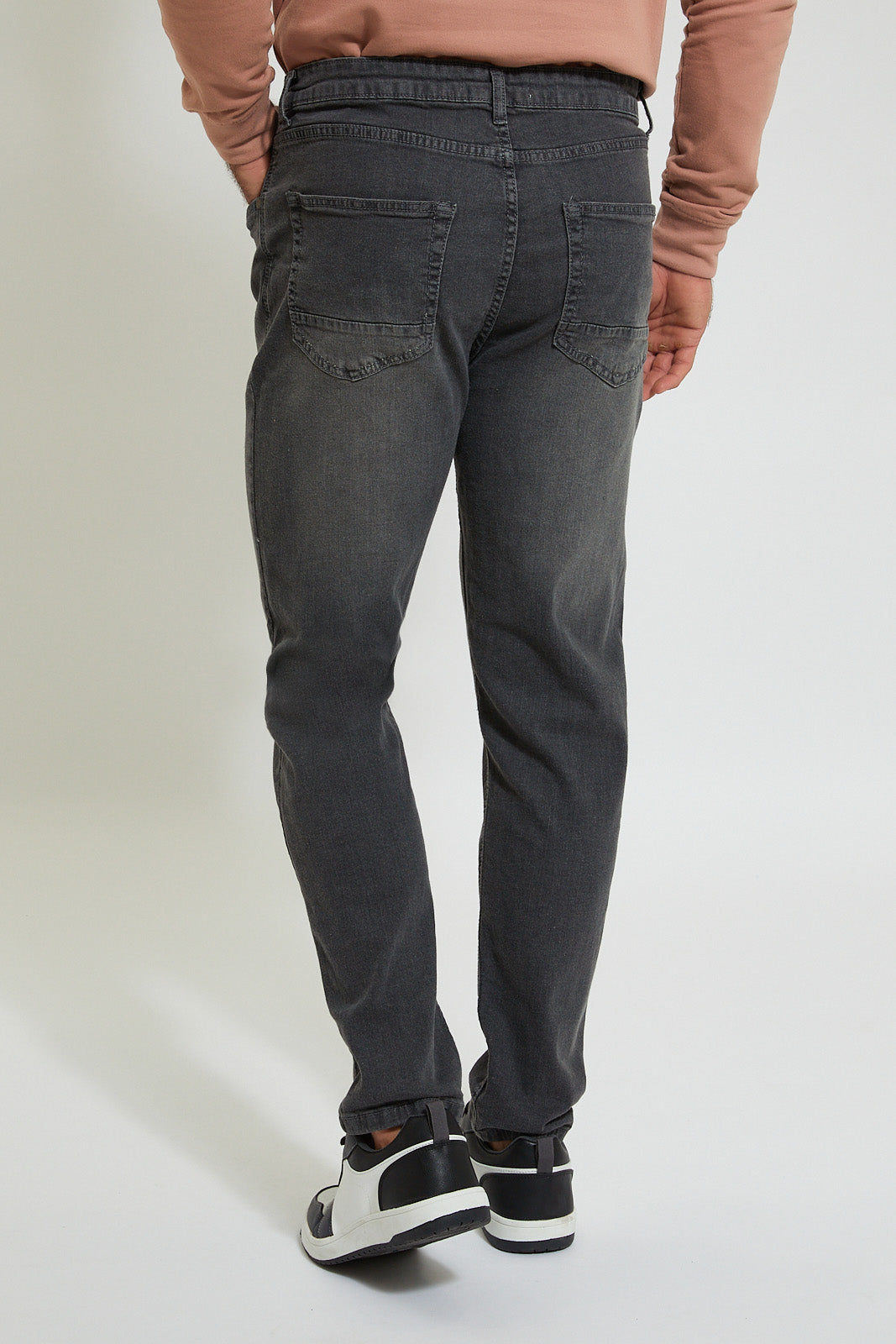 Men Charcoal 5-Pockets Jeans