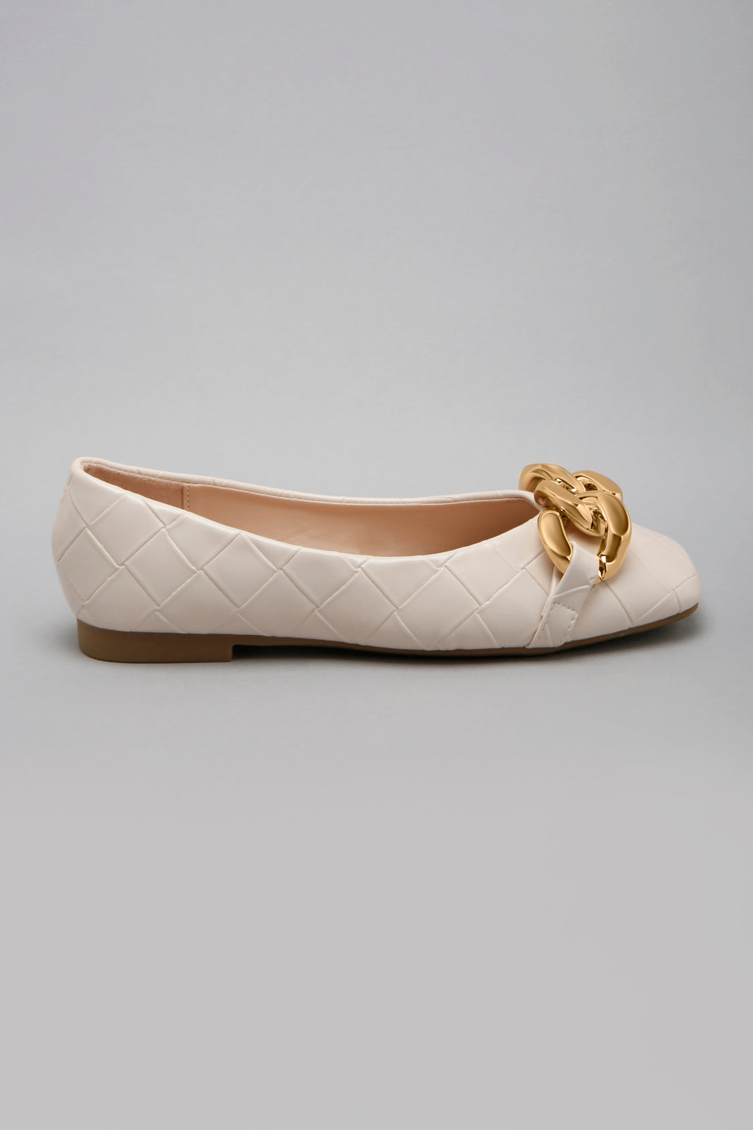 Ivory Ballerina With Chain Trim