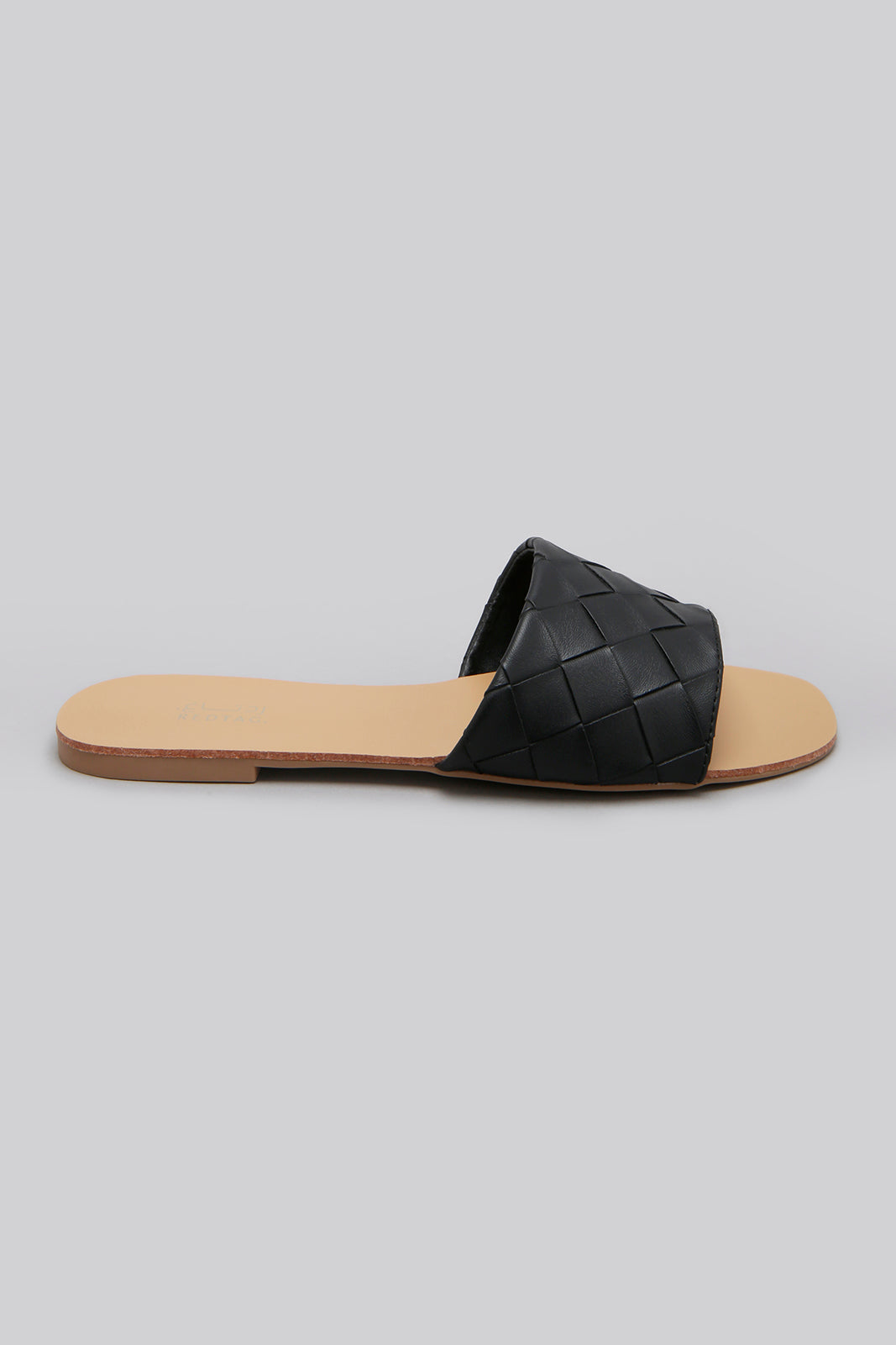 Black Woven Upper Mule
