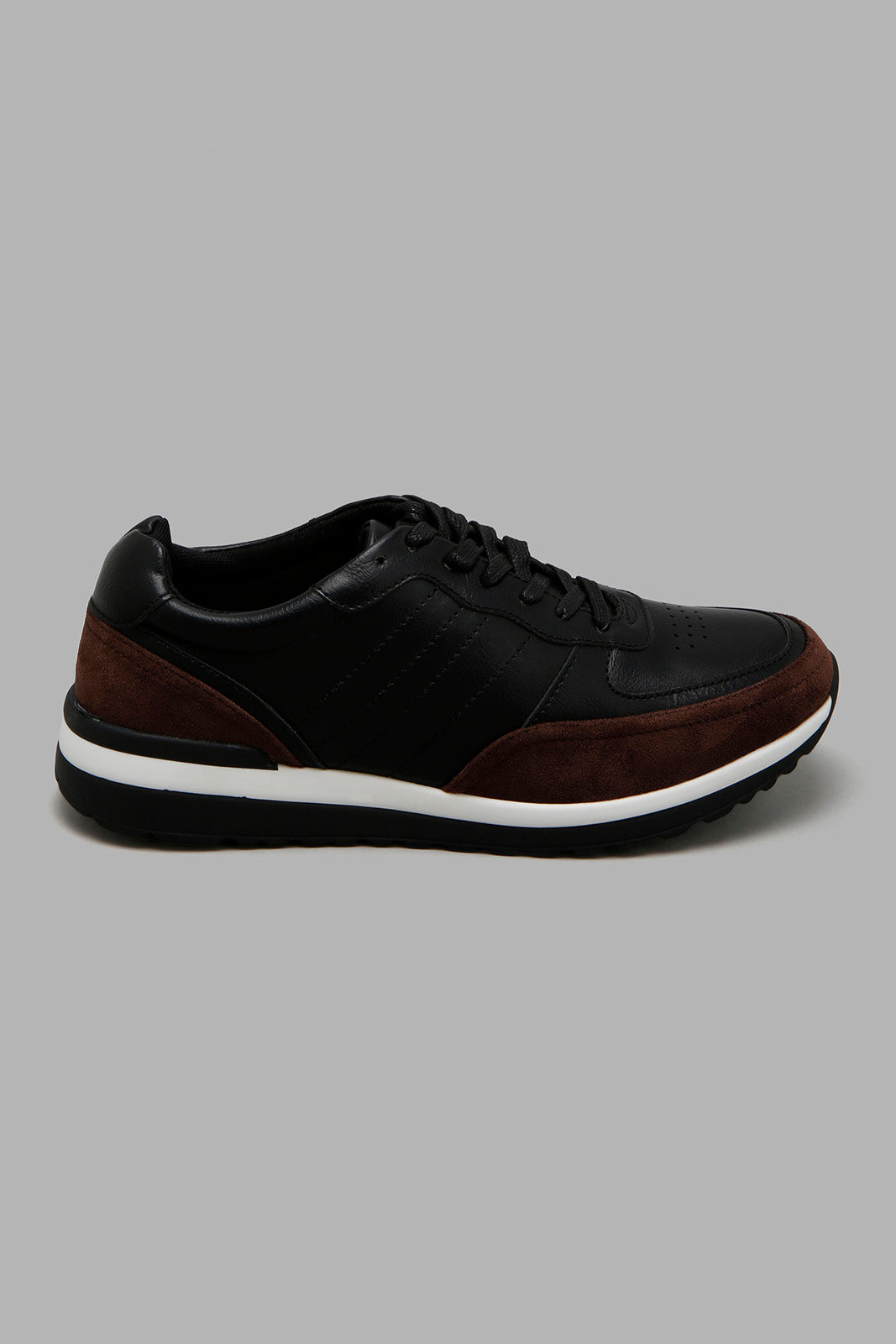 Redtag-Black-Color-Block-Sneaker-Character,-Colour:Black,-Filter:Men's-Footwear,-Men-Casual-Shoes,-New-In,-New-In-Men-FOO,-Non-Sale,-W21B-Men's-0