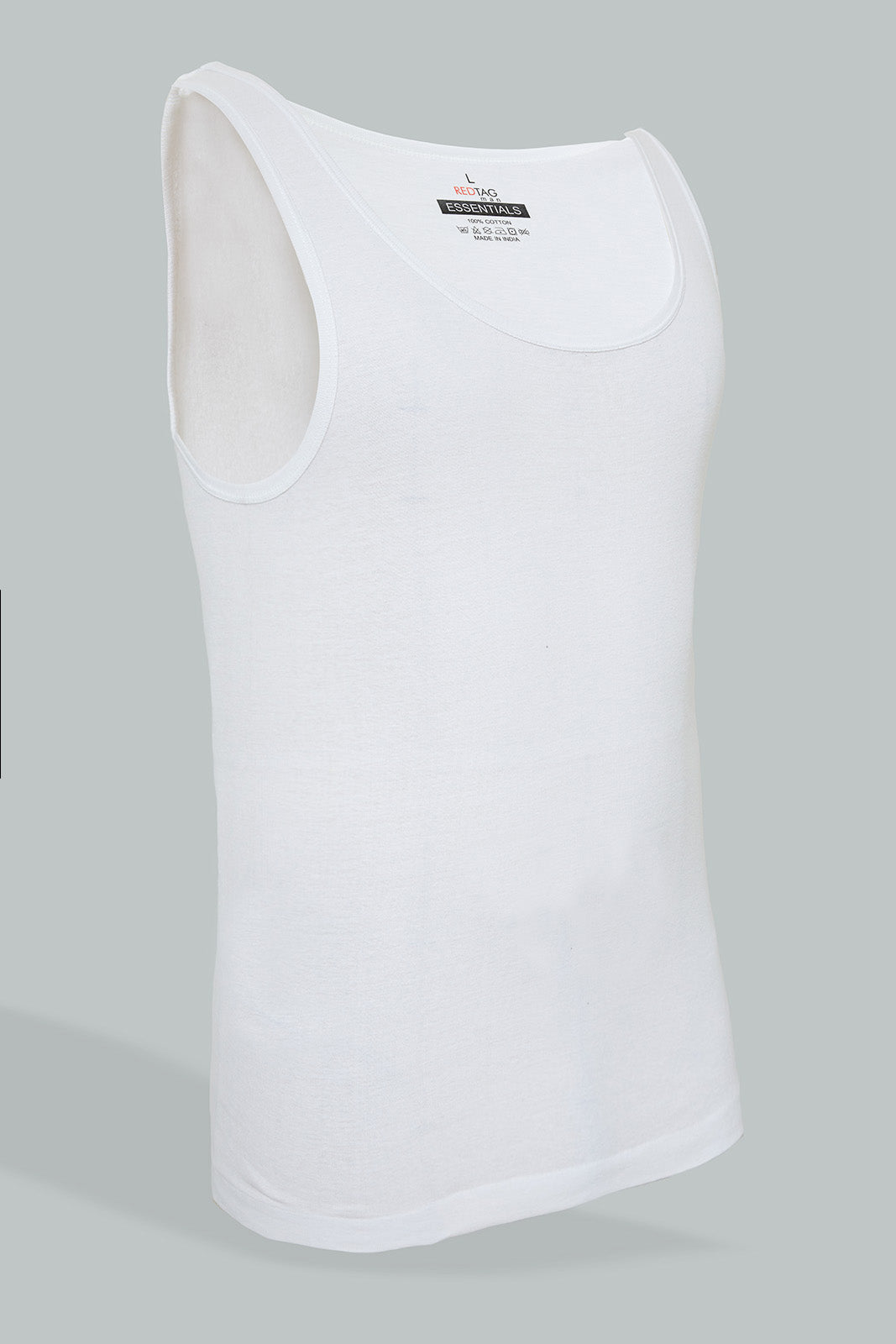 White Sleeveless Vest (Pack of 3)