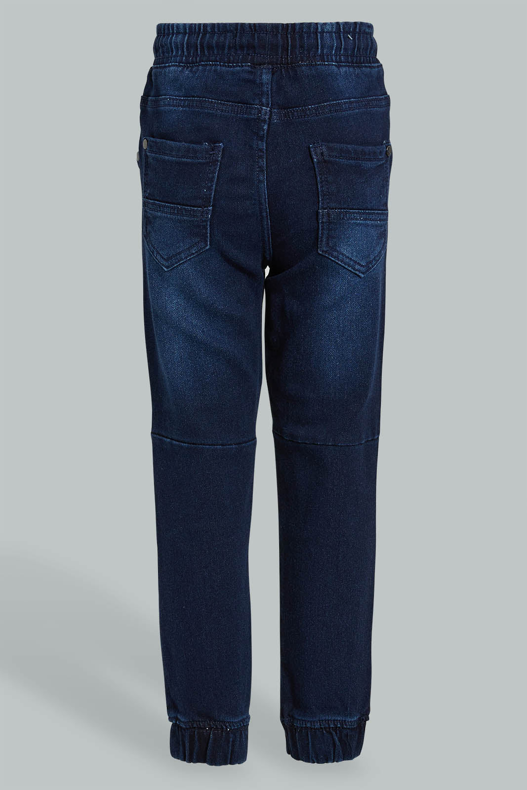Redtag-Dark-Wash-Embossed-Jogger-Jean-Jeans-Jogger-Fit-Boys-2 to 8 Years