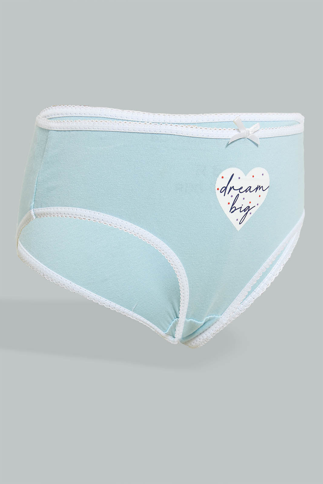 Redtag-Assorted-5-Pc-Pack-Printed-Briefs-Briefs-Girls-2 to 8 Years