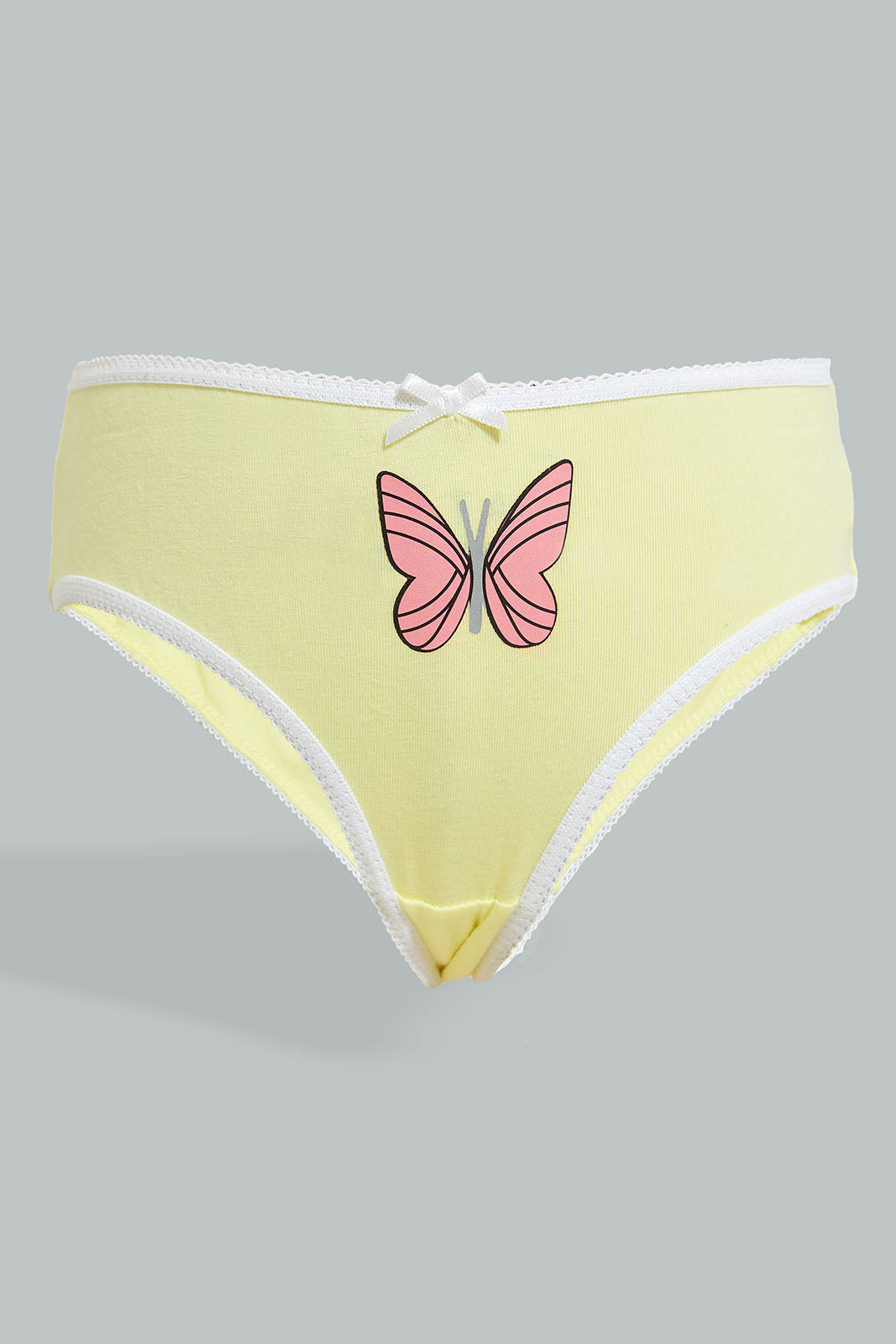 Redtag-Assorted-5-Pc-Pack-Printed-Briefs-Briefs-Girls-2 to 8 Years