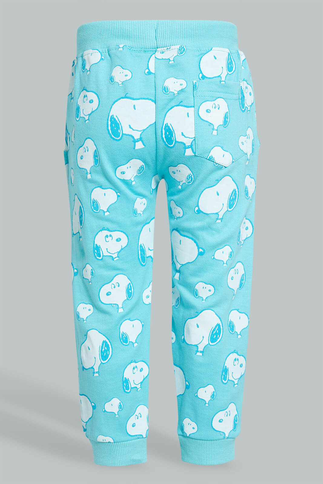 Redtag-Blue-Snoopy-Printed-Active-Pant-Joggers-Infant-Boys-3 to 24 Months