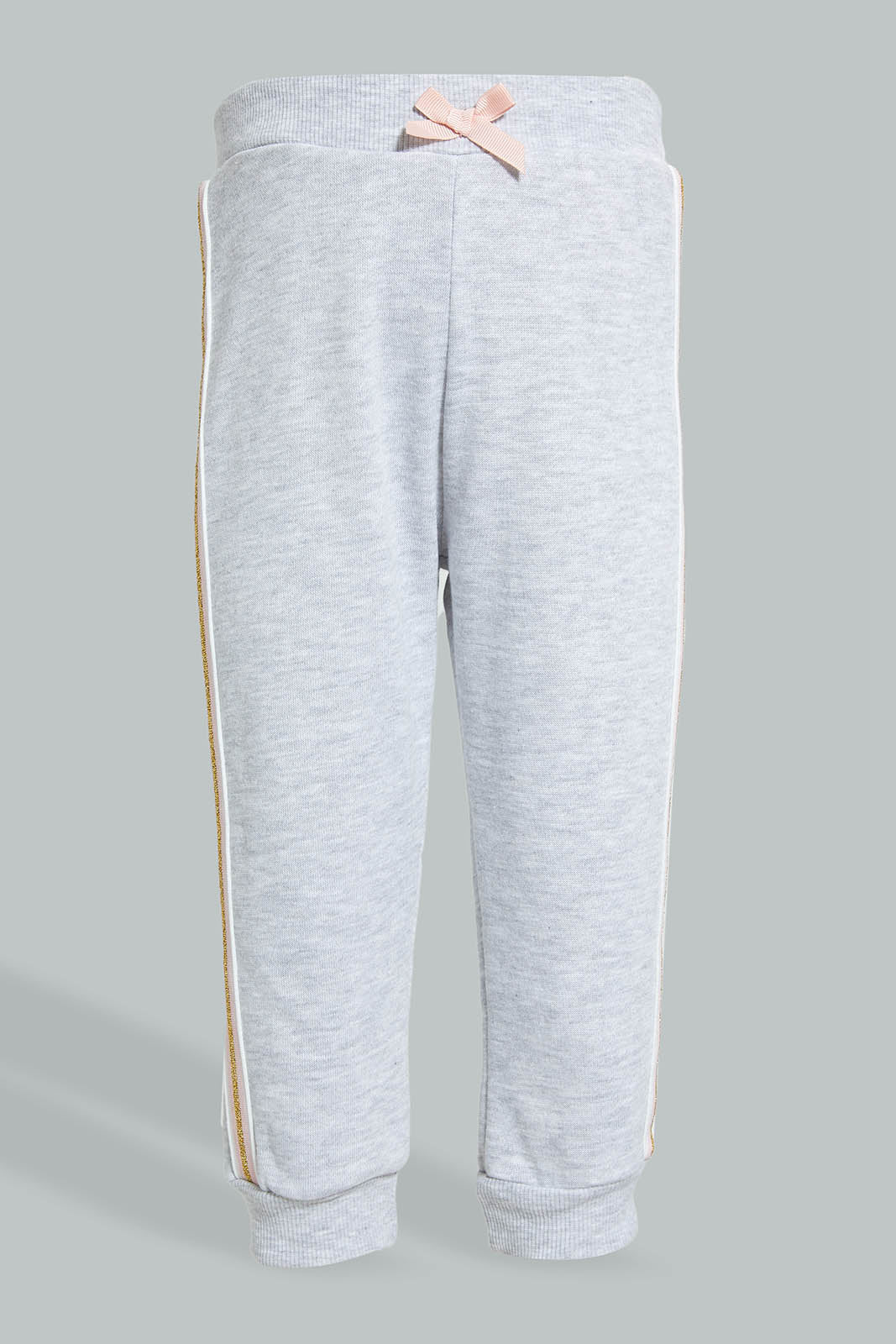Redtag-Grey-Zipper-Jog-Suit-With-Side-Tape-Colour:Grey,-Filter:Infant-Girls-(3-to-24-Mths),-Infant-Girls-Sets,-New-In,-New-In-ING,-Non-Sale,-Section:Kidswear,-W21A-Infant-Girls-3 to 24 Months