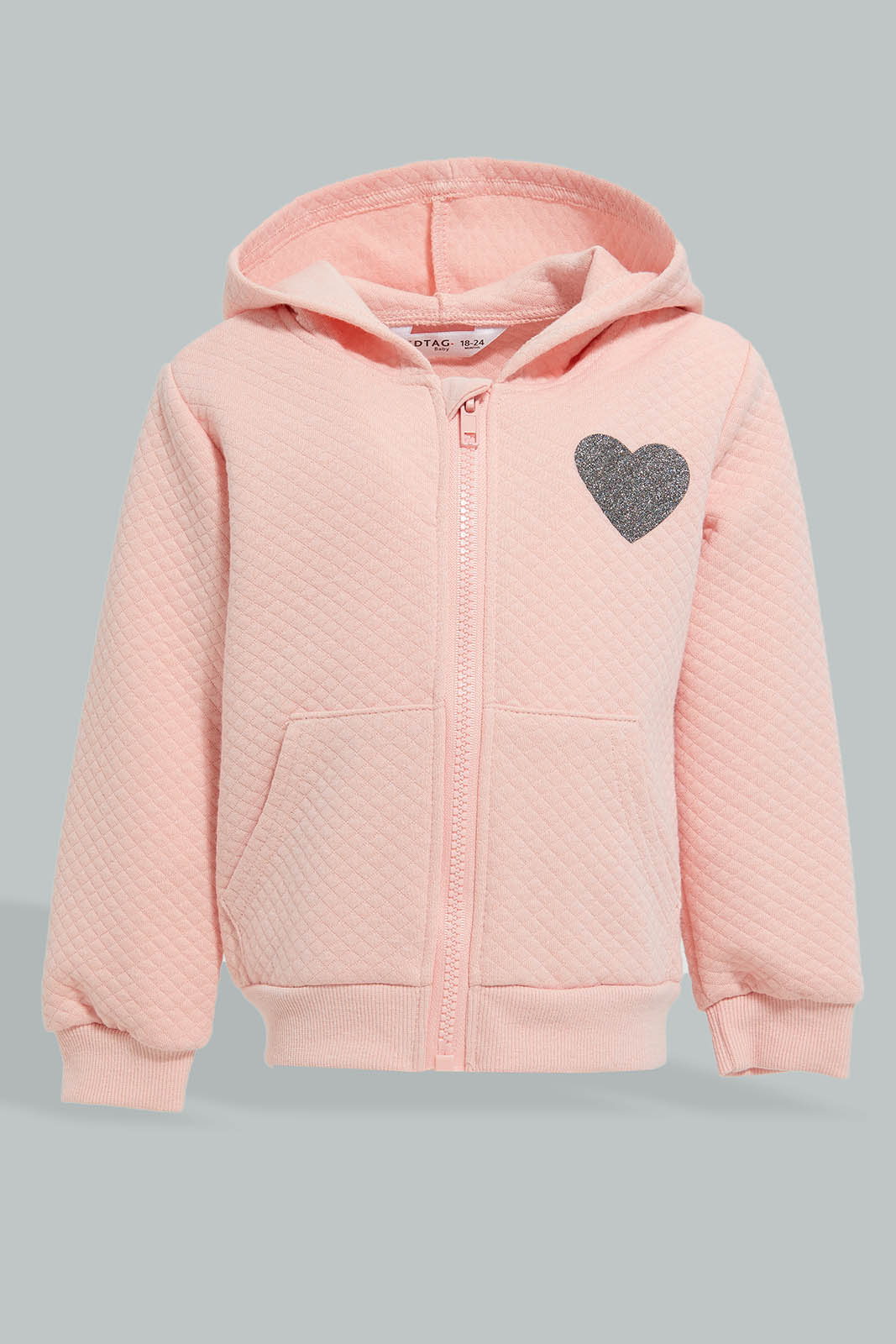 Redtag-Pink-Quilted-Jogsuit-Colour:Pink,-Filter:Infant-Girls-(3-to-24-Mths),-Infant-Girls-Sets,-New-In,-New-In-ING,-Non-Sale,-Section:Kidswear,-W21A-Infant-Girls-3 to 24 Months