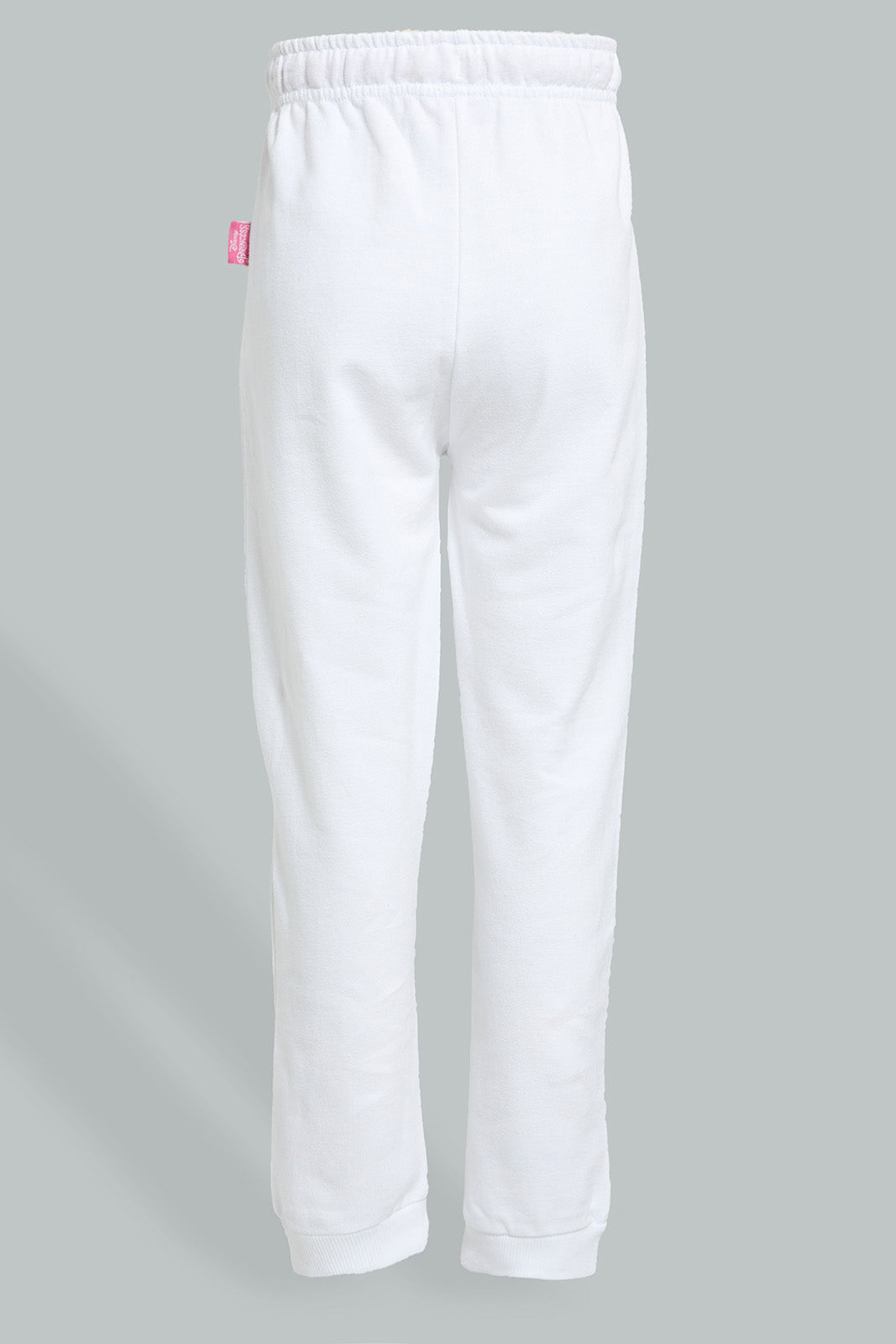 Redtag-White-Princess-Track-Joggers-Girls-2 to 8 Years
