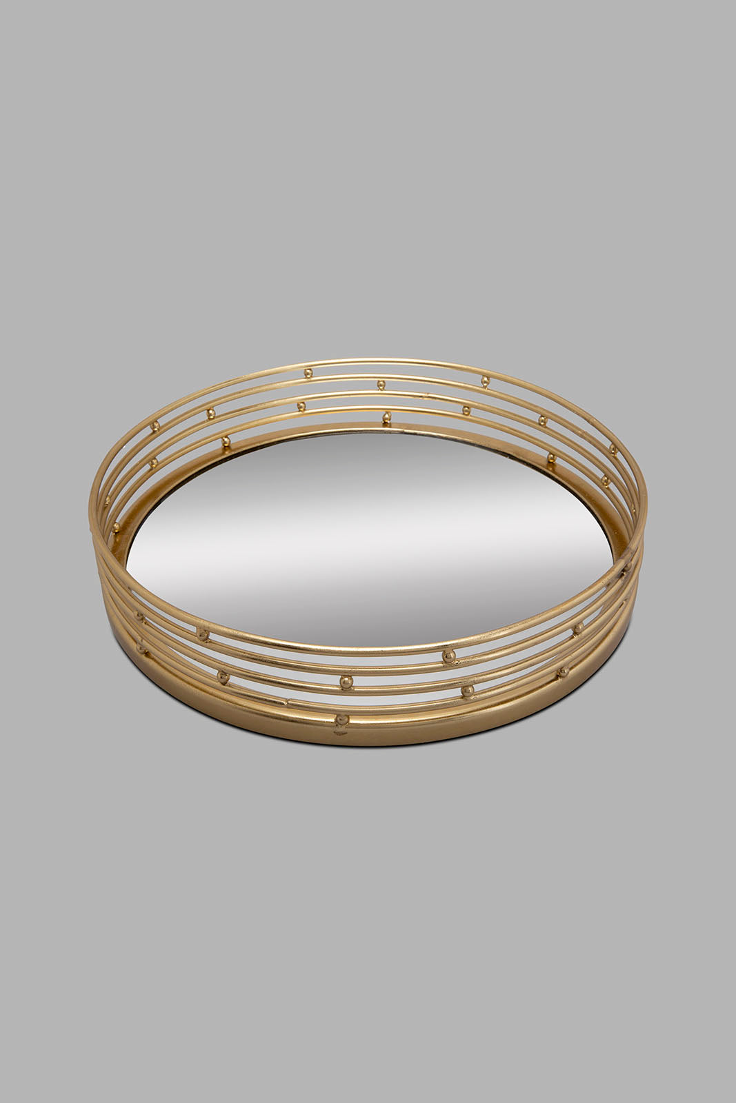 Redtag-Gold-Oval-Decorative-Mirror-Tray-Trays-Home-Decor-