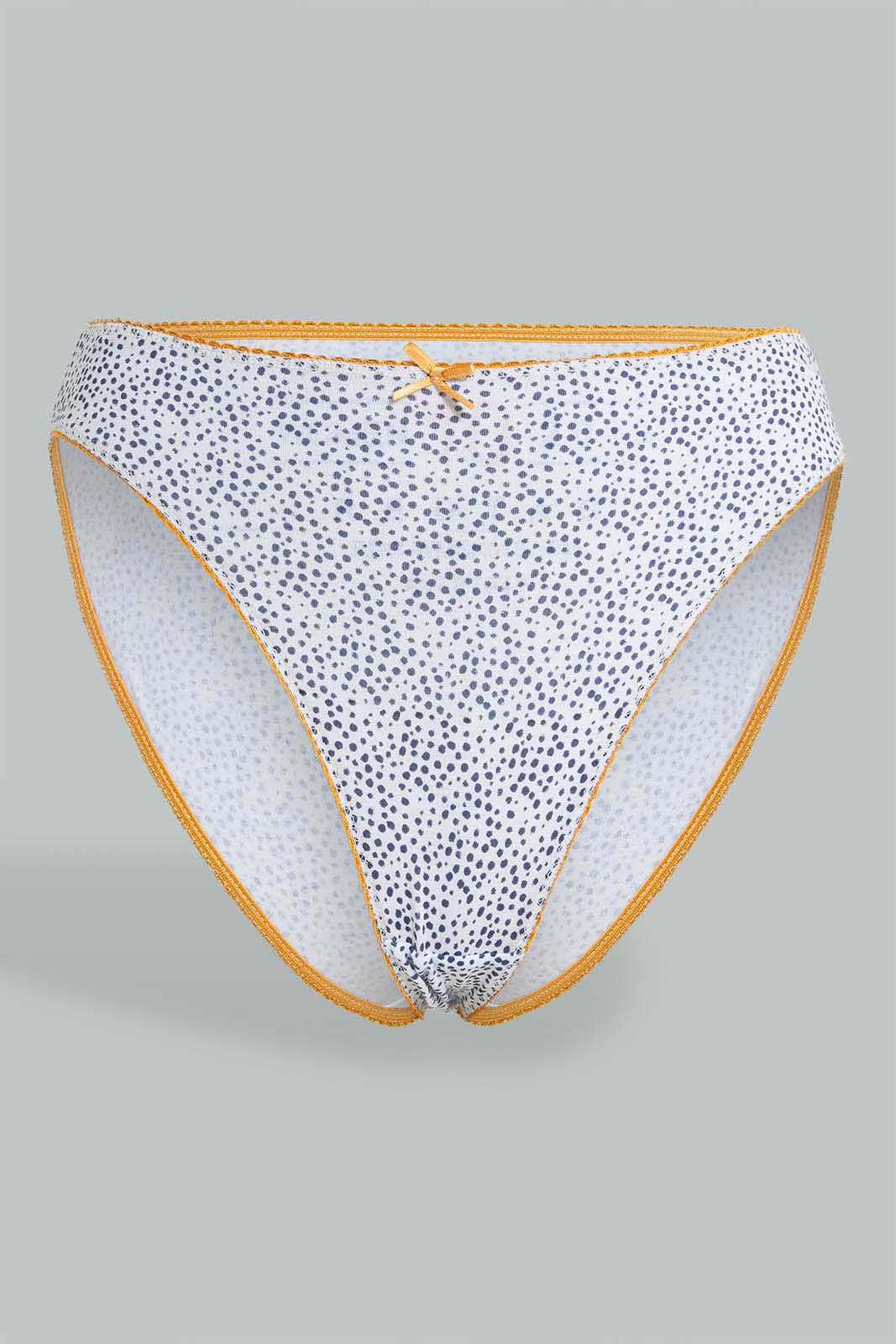 Redtag-Assorted-Print/Plain-Hi-Leg-Briefs-(5-Pack)-Briefs-Hi-Leg-Women's-