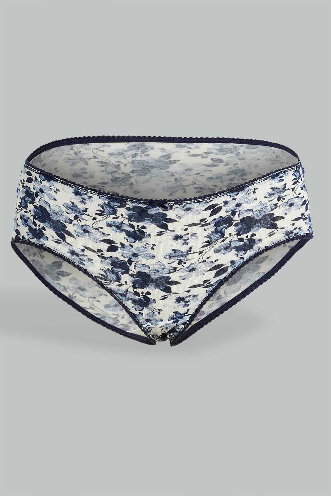 Redtag-Assorted-Print-/-Plain-Boyleg-Brief-(5-Pack)-Briefs-Boyleg-Women's-