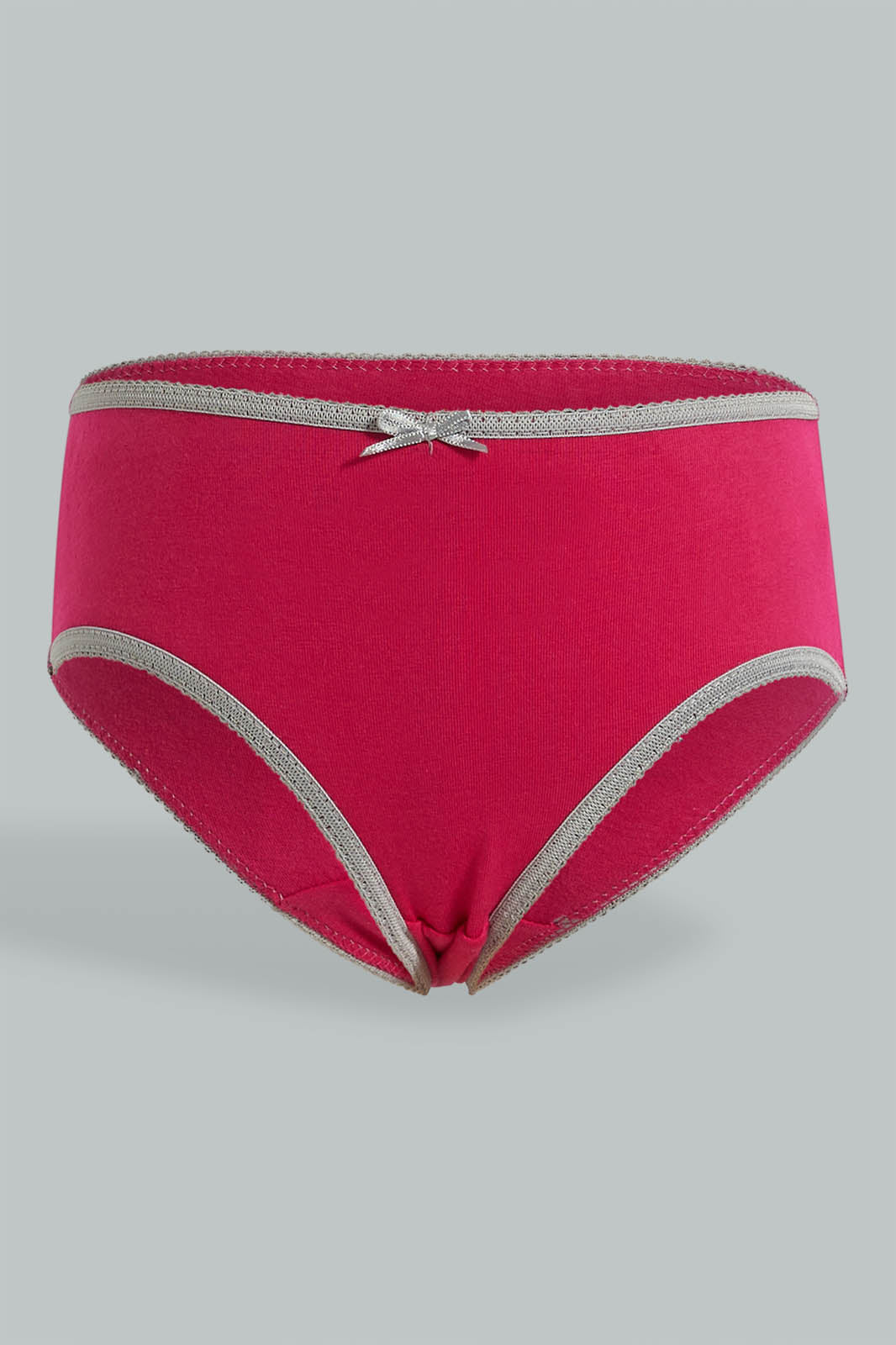 Redtag-Assorted-5-Pc-Pack-Plain-Briefs-Boxers-Girls-2 to 8 Years