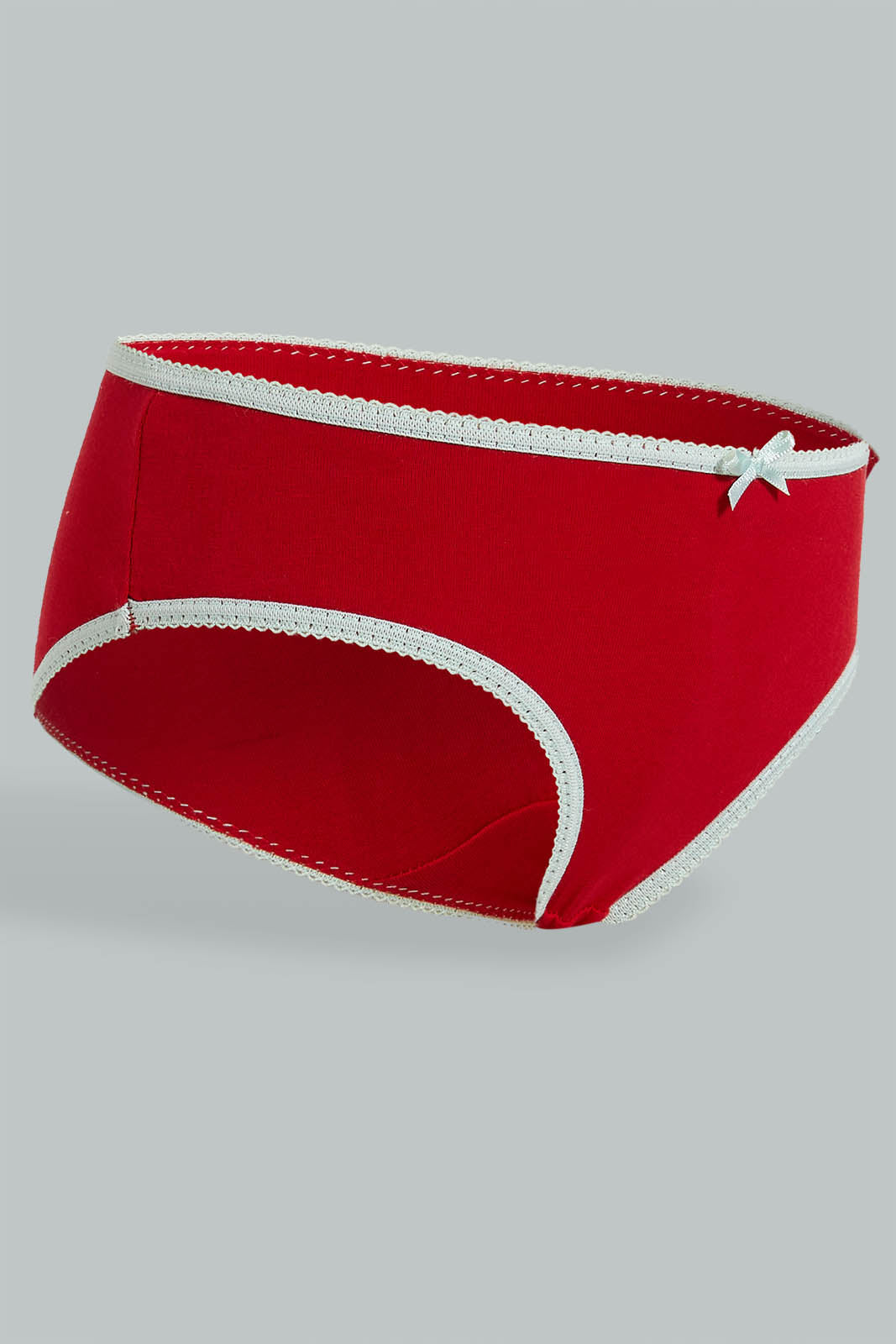 Redtag-Assorted-5-Pc-Pack-Plain-Briefs-Boxers-Girls-2 to 8 Years