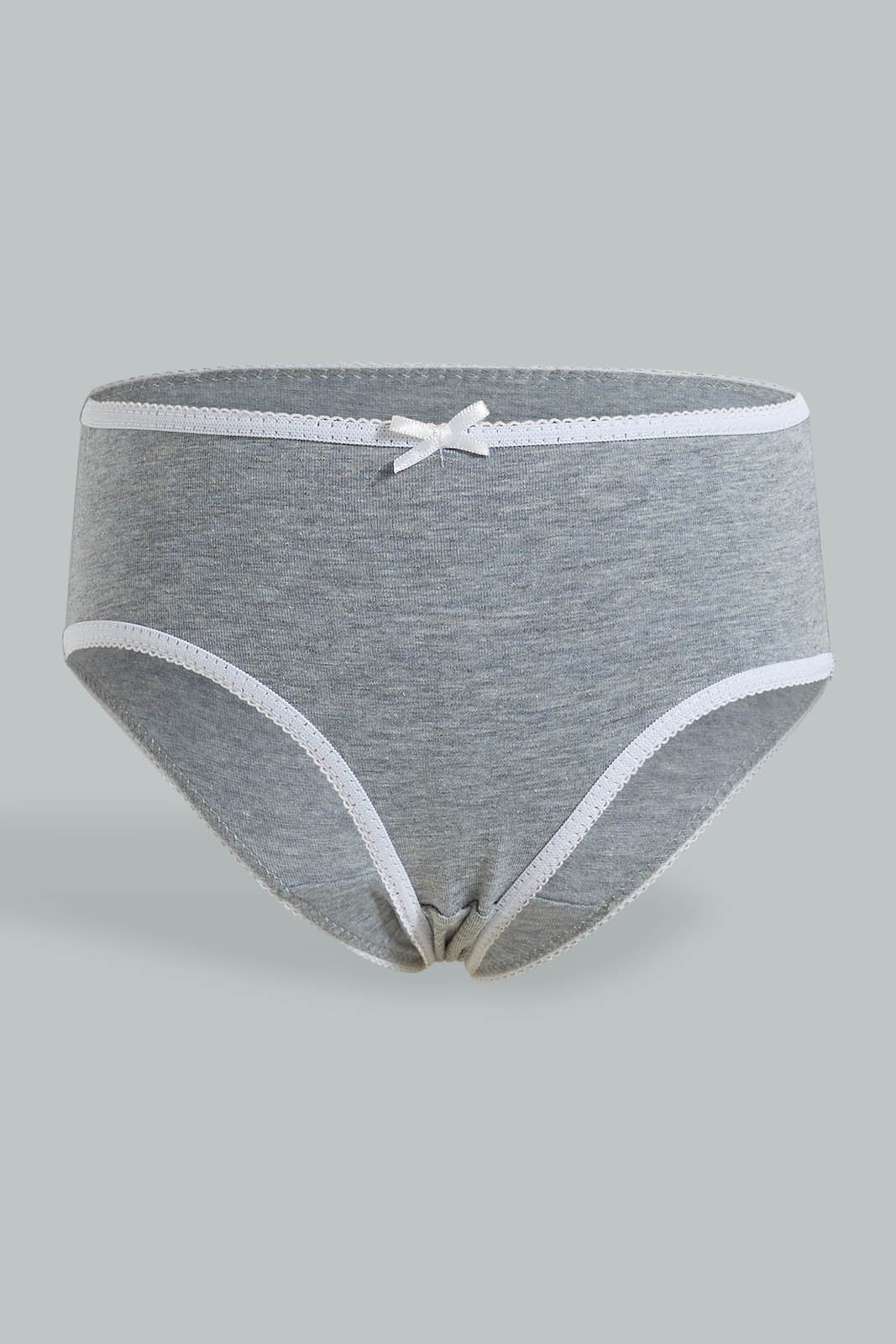 Redtag-Assorted-5-Pc-Pack-Plain-Briefs-Boxers-Girls-2 to 8 Years