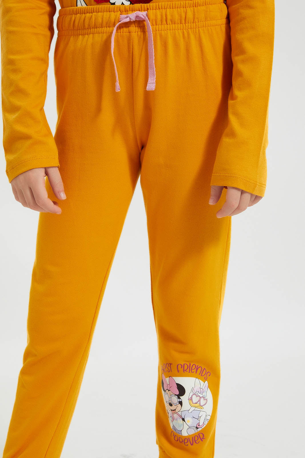 Mustard Minnie Mouse Print Jogger
