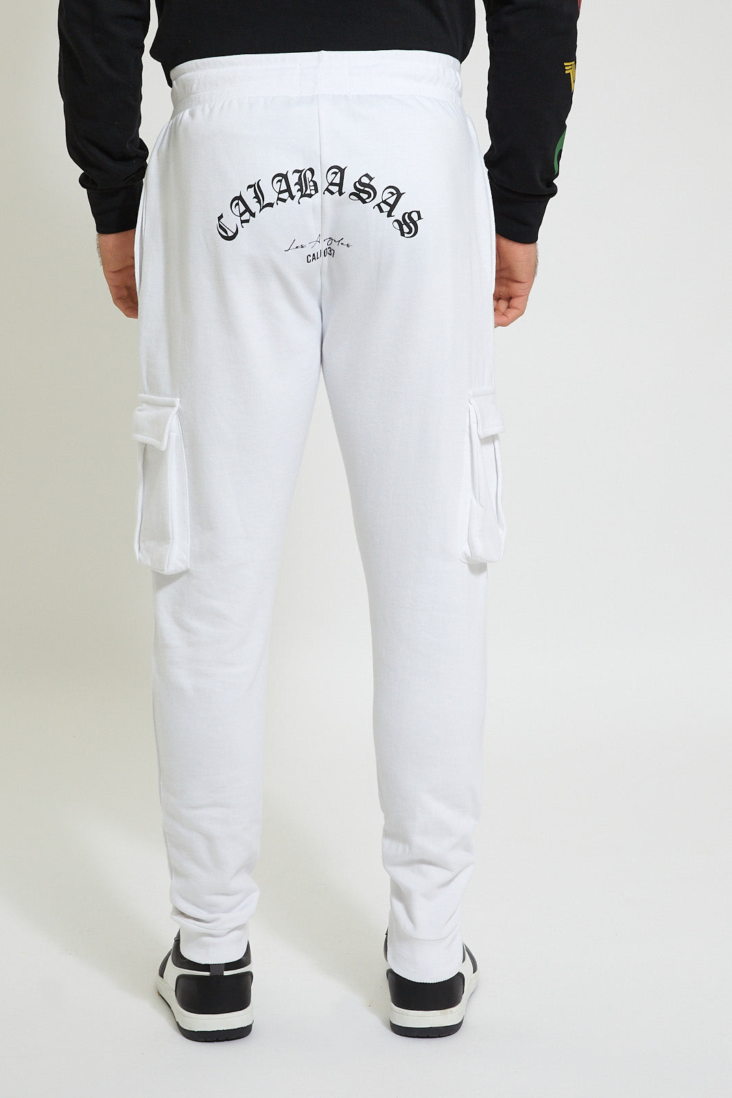 Redtag-White-Printed-Jogger-Joggers-Men's-