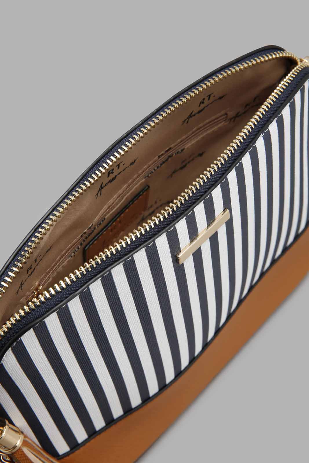 Redtag-White/Navy-Nautical-Strips-With-Tassel-Trim-Cross-Body-Bag-Colour:White,-Filter:Women's-Accessories,-New-In,-New-In-Women-ACC,-Non-Sale,-W21A,-Women-Handbags-Women-