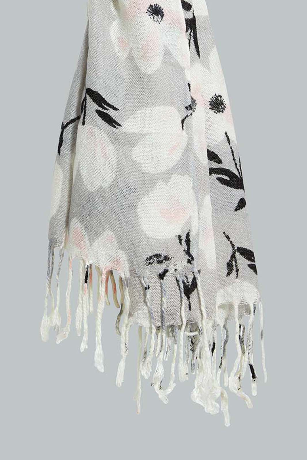 Redtag-Grey-Floral-Printred-Knitted-Scarfs-Scarves-Women-