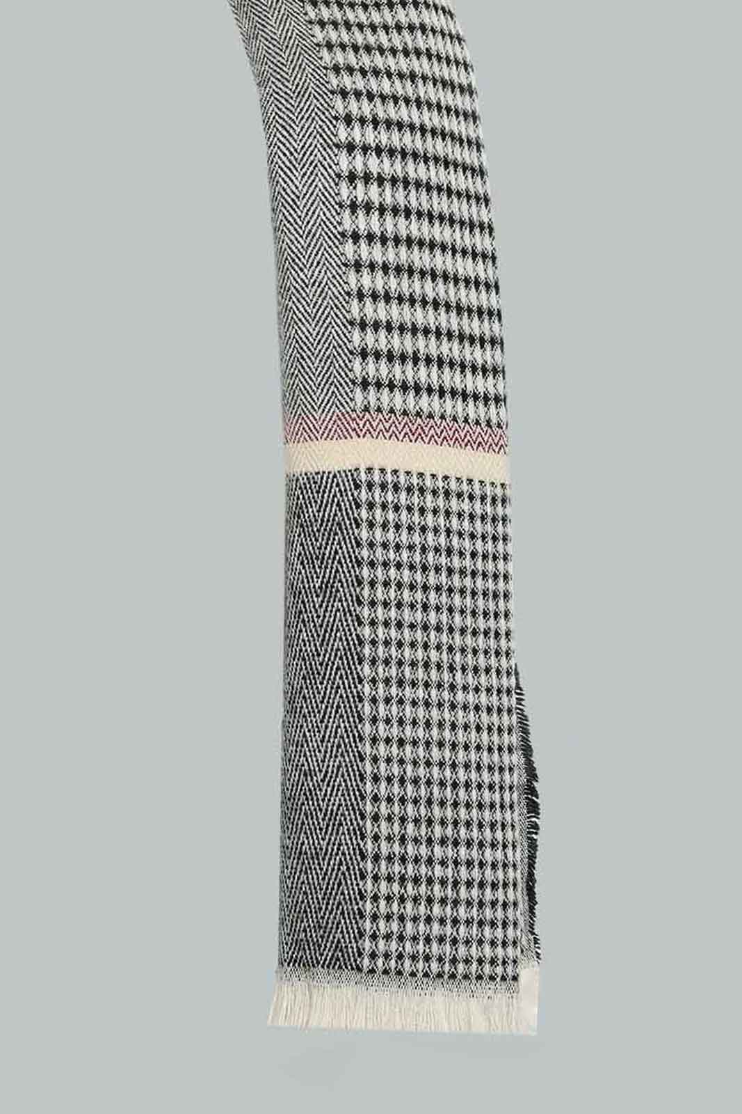 Redtag-Grey-Embellished-Knitted-Scarfs-Scarves-Women-