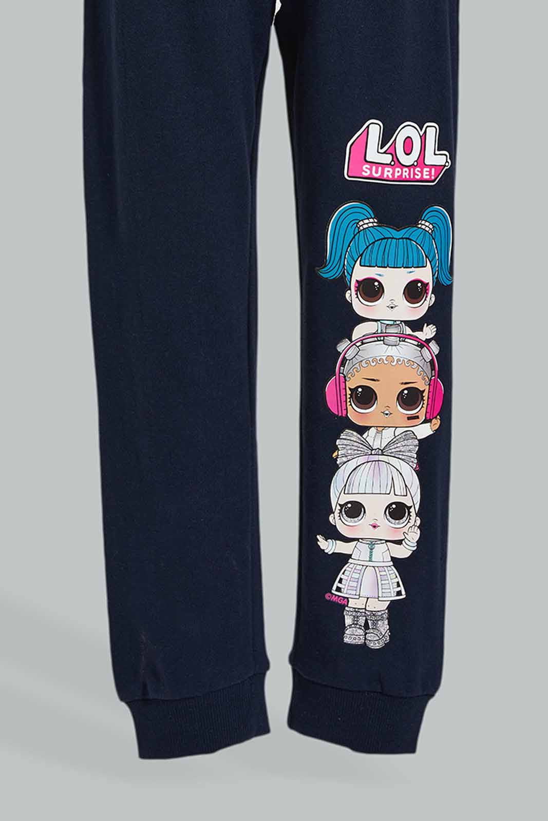 Redtag-Navy-Lol-Dolls-Jogger-Character,-Colour:Navy,-Filter:Girls-(2-to-8-Yrs),-Girls-Joggers,-New-In,-New-In-GIR,-Non-Sale,-Section:Kidswear,-TBL,-W21B-Girls-2 to 8 Years