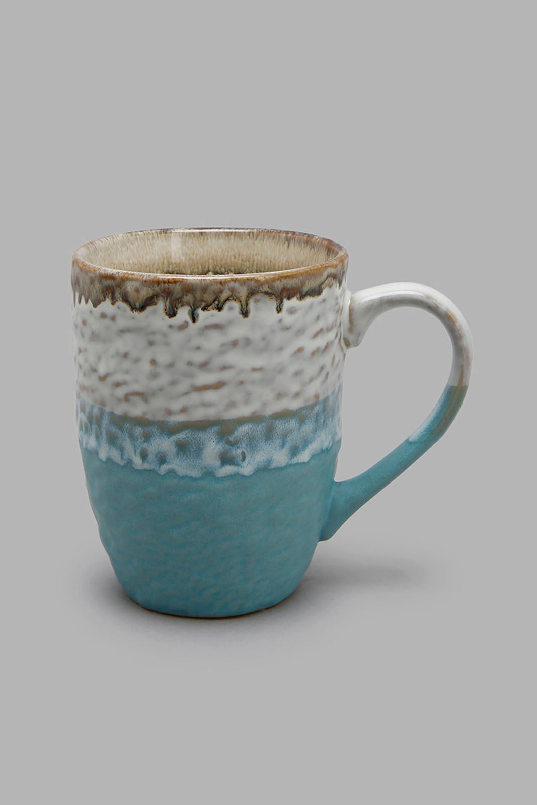 Redtag-Blue-Reactive-Glaze-Mug-Colour:Blue,-Filter:Home-Dining,-HMW-DIN-Mugs,-New-In,-New-In-HMW-DIN,-Non-Sale,-Section:Homewares,-W21B-Home-Dining-