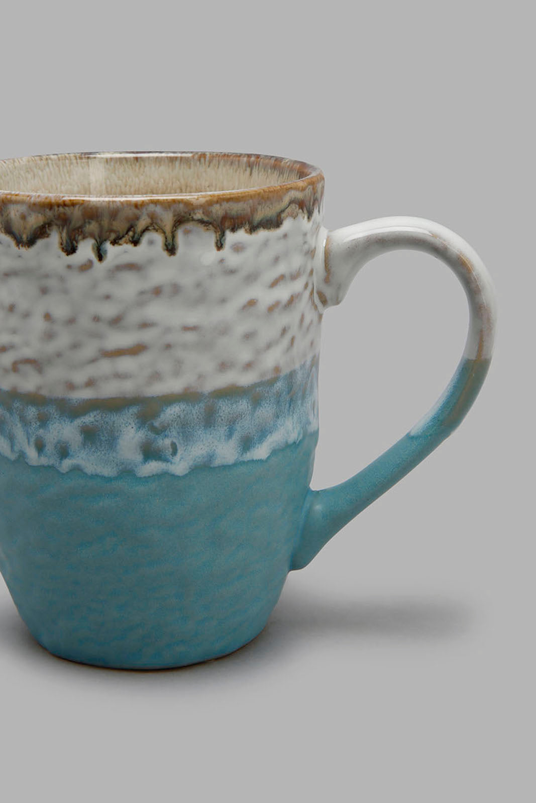 Redtag-Blue-Reactive-Glaze-Mug-Colour:Blue,-Filter:Home-Dining,-HMW-DIN-Mugs,-New-In,-New-In-HMW-DIN,-Non-Sale,-Section:Homewares,-W21B-Home-Dining-