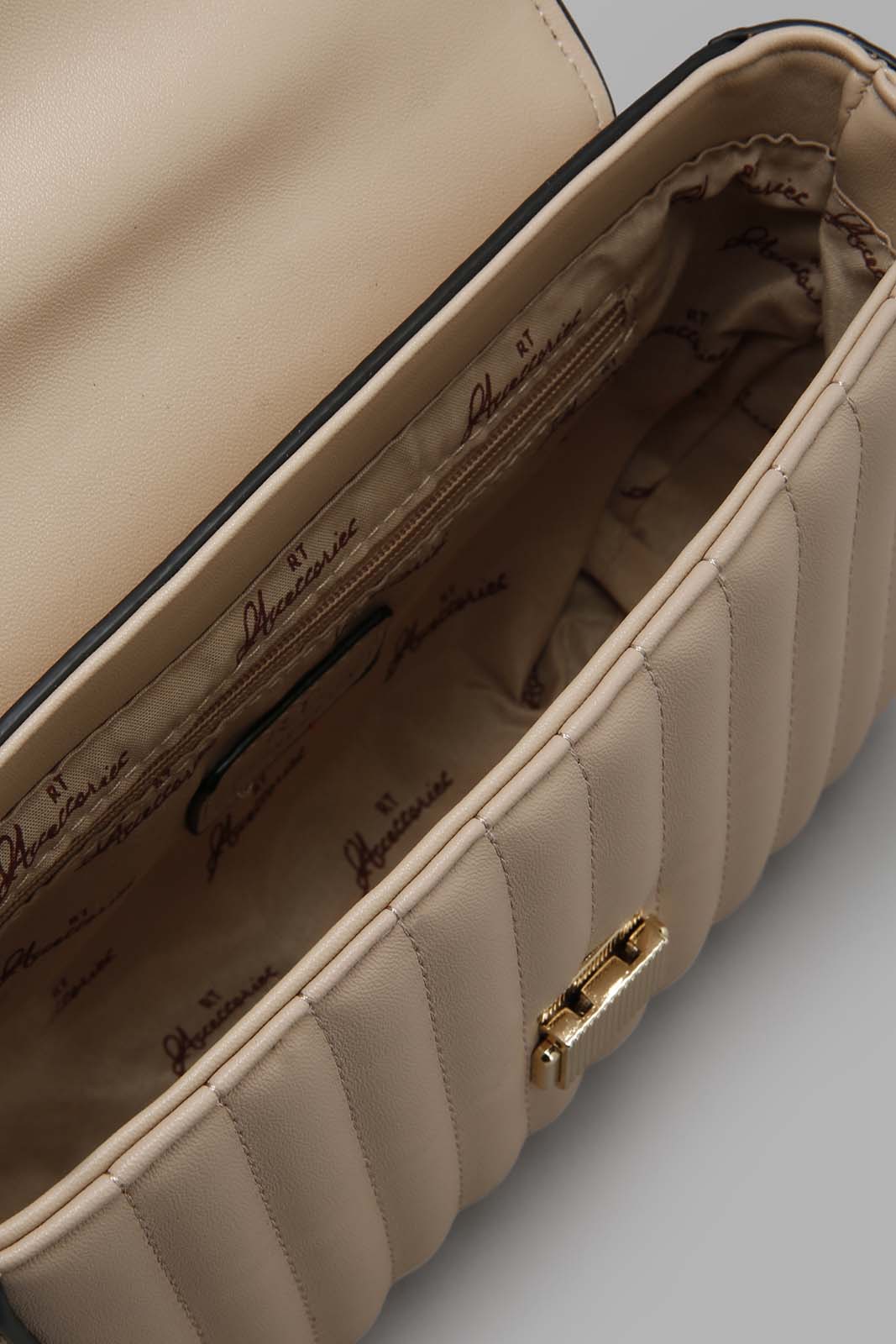 Redtag-Beige-Quilting-Embellsihed-Cross-Body-Bag-Colour:Beige,-Filter:Women's-Accessories,-New-In,-New-In-Women-ACC,-Non-Sale,-W21B,-Women-Handbags-Women-