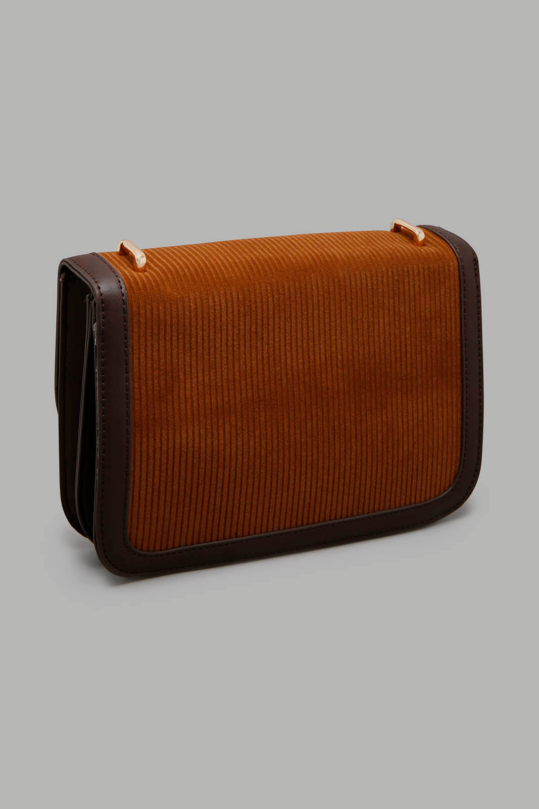 Redtag-Tan-Crossbody-With-Corduroy-Cross-Body-Bags-Women-