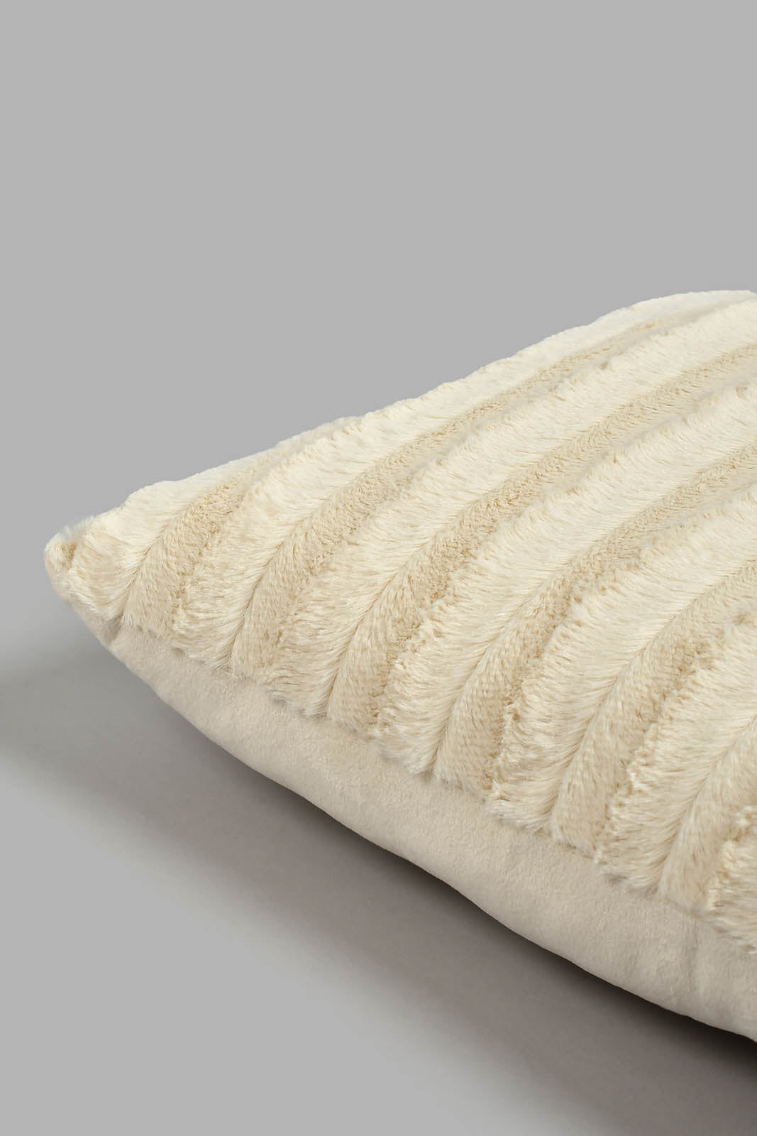 Redtag-Beige-Faux-Fur-Cushion-Cushions-Home-Bedroom-