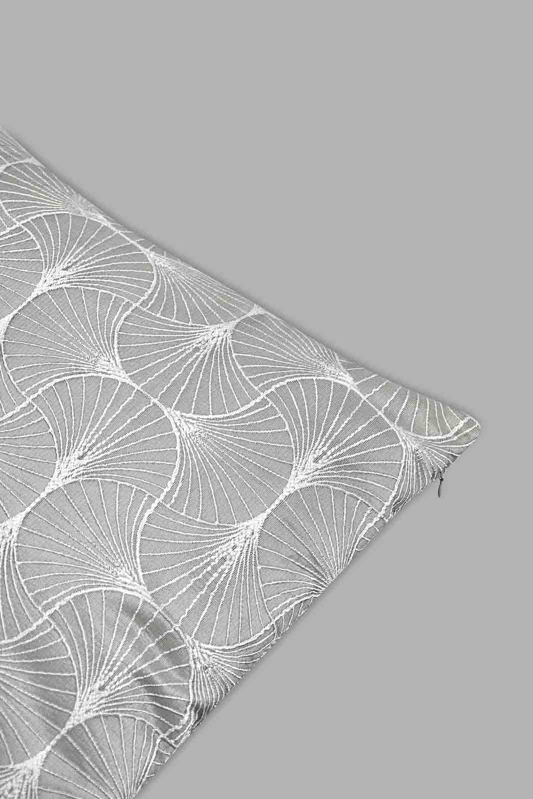 Redtag-Grey-Geometric-Jacquard-Cushion-Cushions-Home-Bedroom-