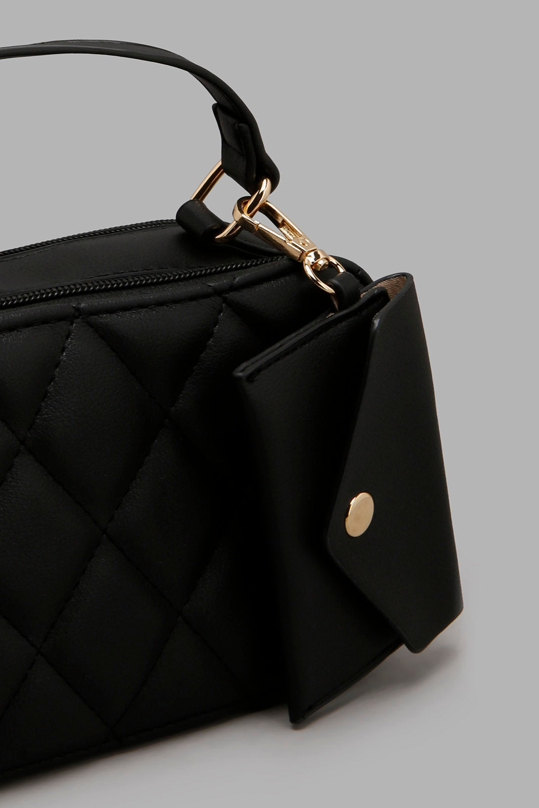 Redtag-Black-Crossbody-With-Quilting-And-Small-Pouch-Cross-Body-Bags-Women-