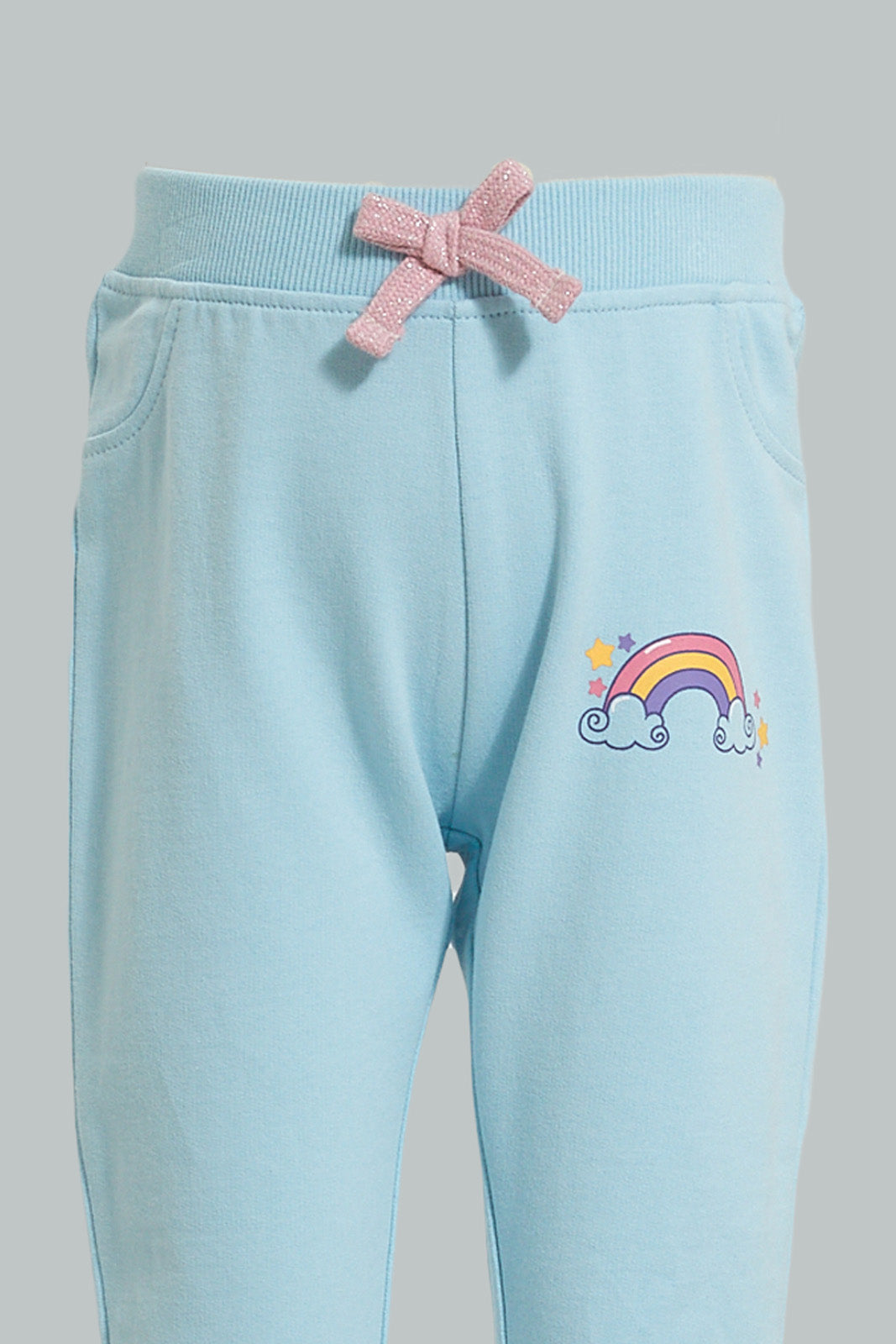 Blue Printed Jog Set (2 Pcs)