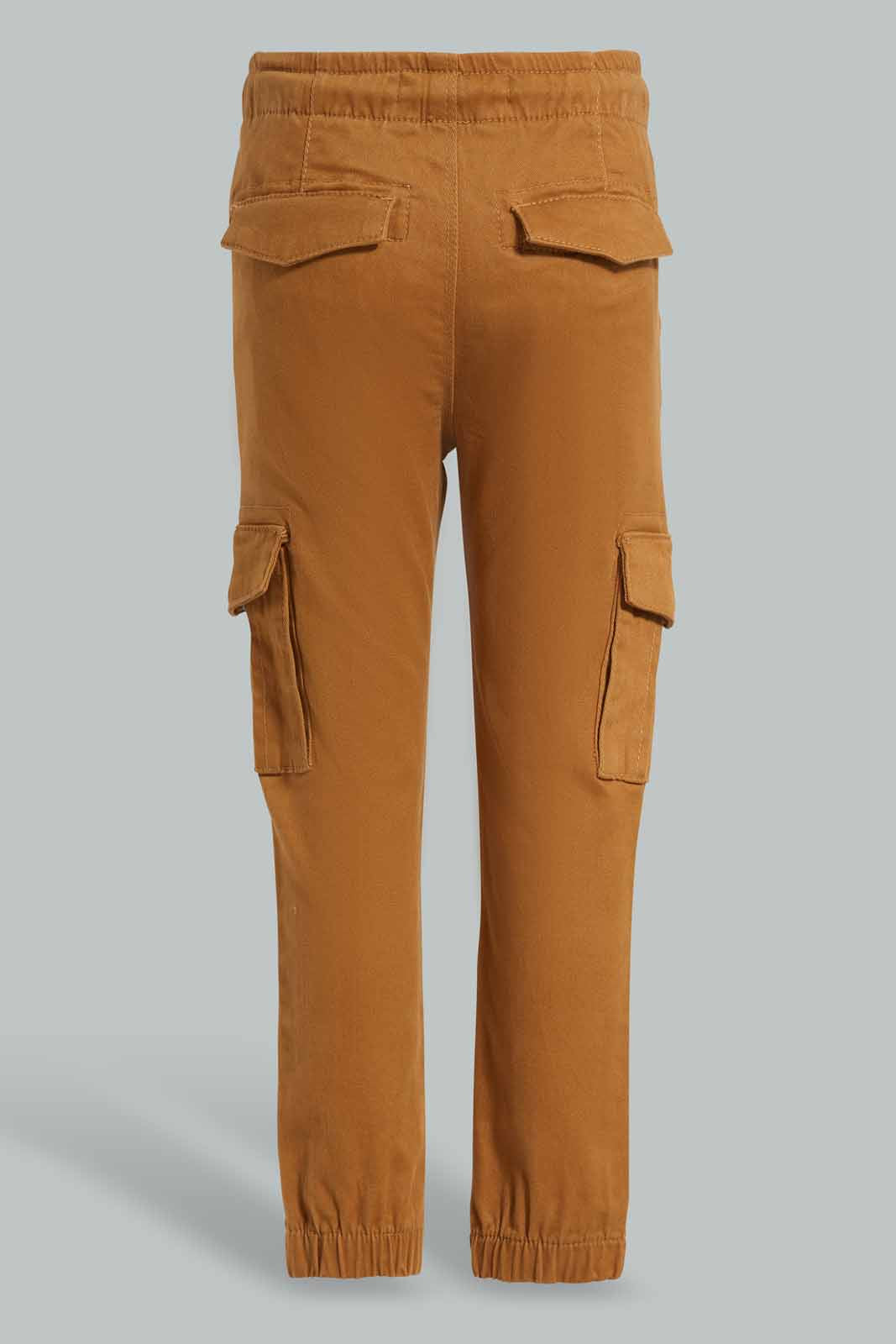 Tan Cargo Jogger For Boys