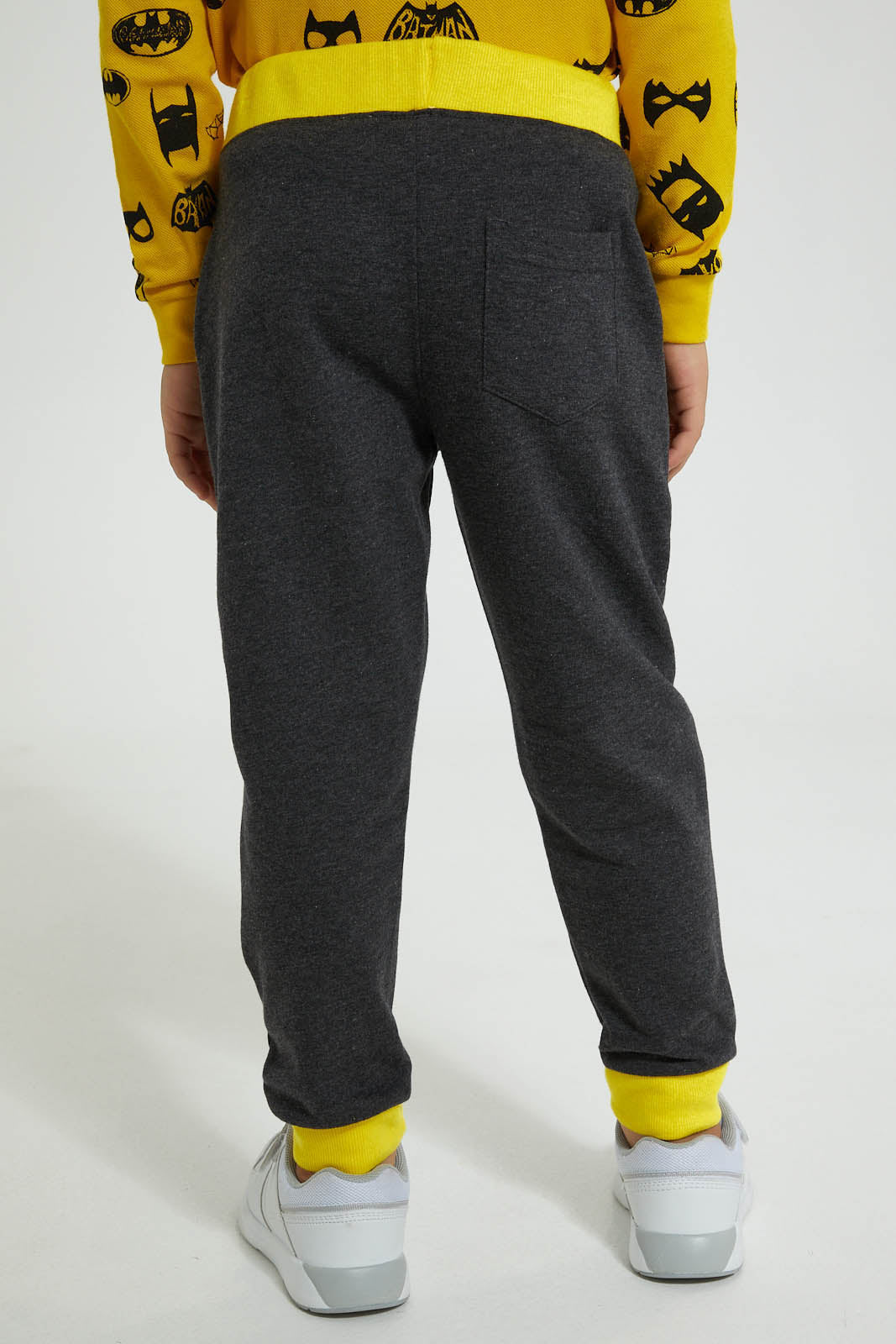 Redtag-Charcoal-Batman-Jog-Pant-Joggers-Boys-2 to 8 Years