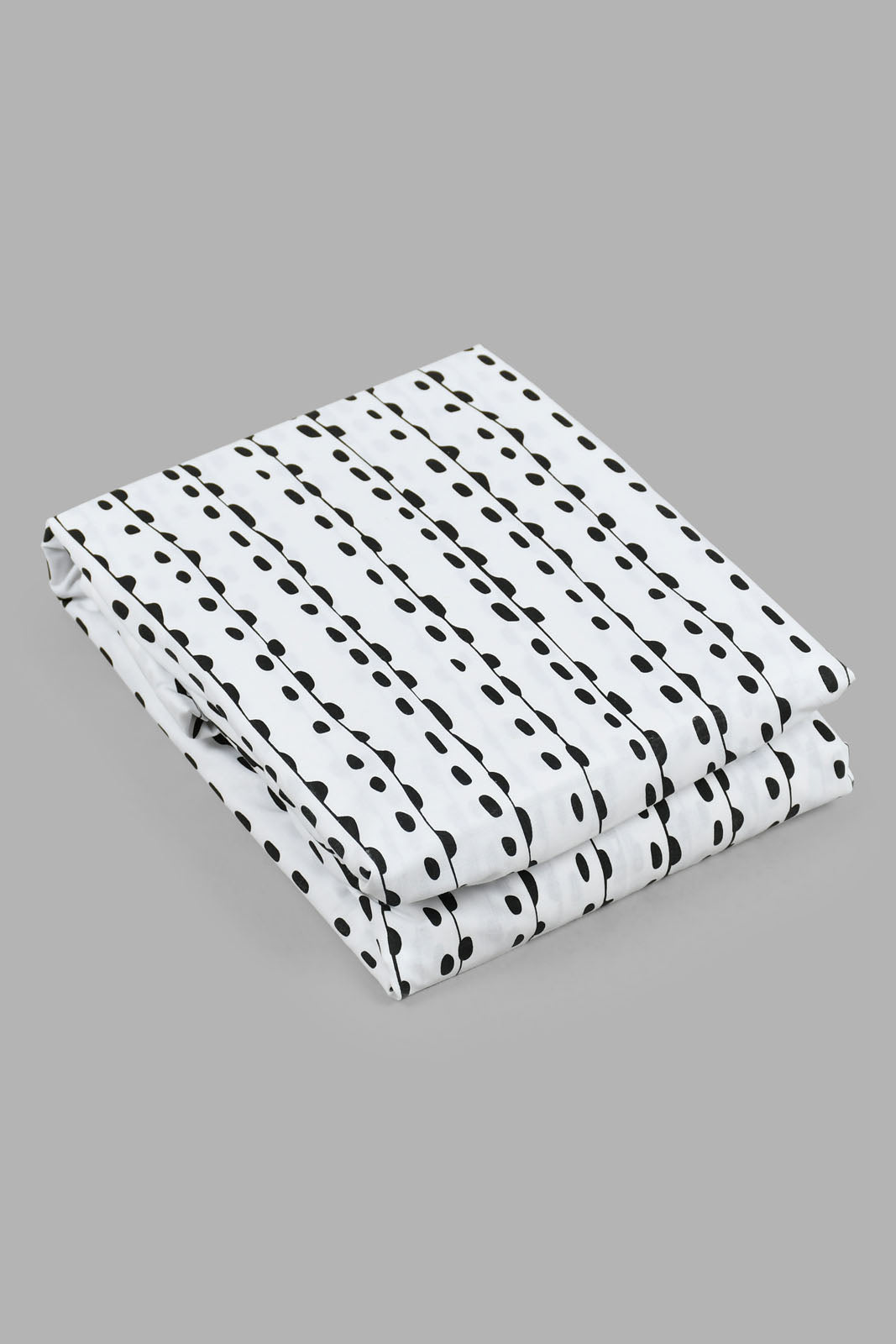 White And Black Stripe Fitted Sheet (King Size)