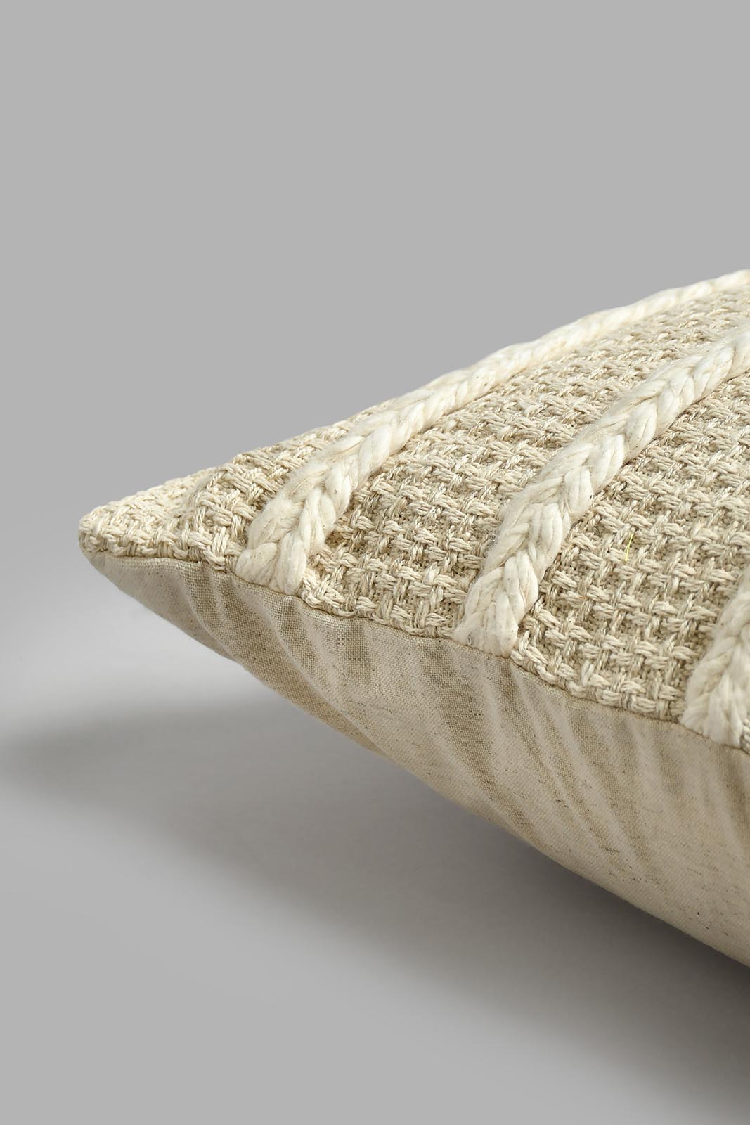 Redtag-Beige-Hand-Capped-Embroidery-Cushion-BED-PHANTASMAGORIA-3,-Colour:Beige,-Filter:Home-Bedroom,-HMW-BED-Cushions,-New-In,-New-In-HMW-BED,-Non-Sale,-S22A,-Section:Homewares-Home-Bedroom-