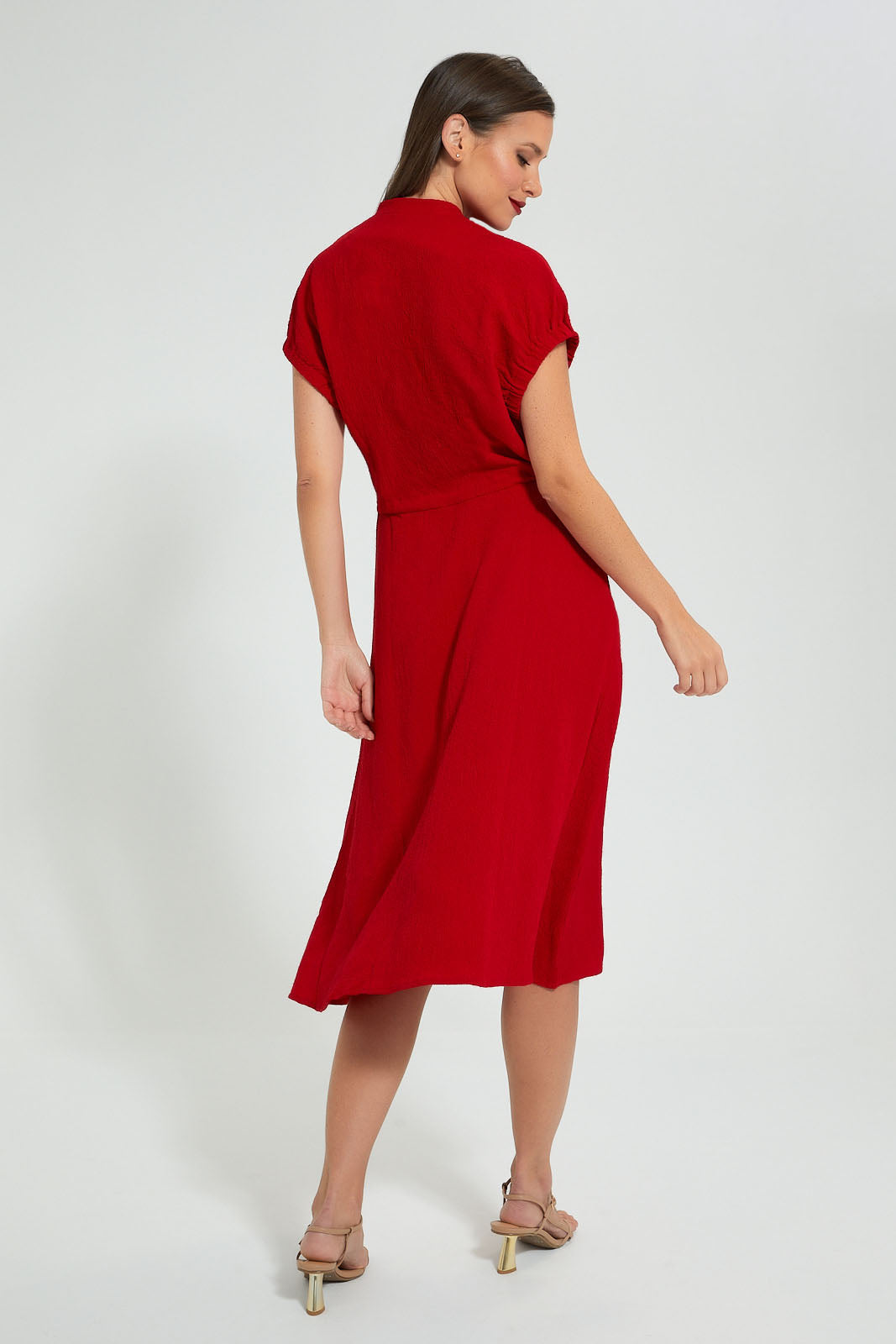 Redtag-Red-Sporty-Dress-Celebrity-Dresses,-Colour:Red,-Filter:Women's-Clothing,-New-In,-New-In-LDC,-Non-Sale,-S22A,-Section:Women-Women's-