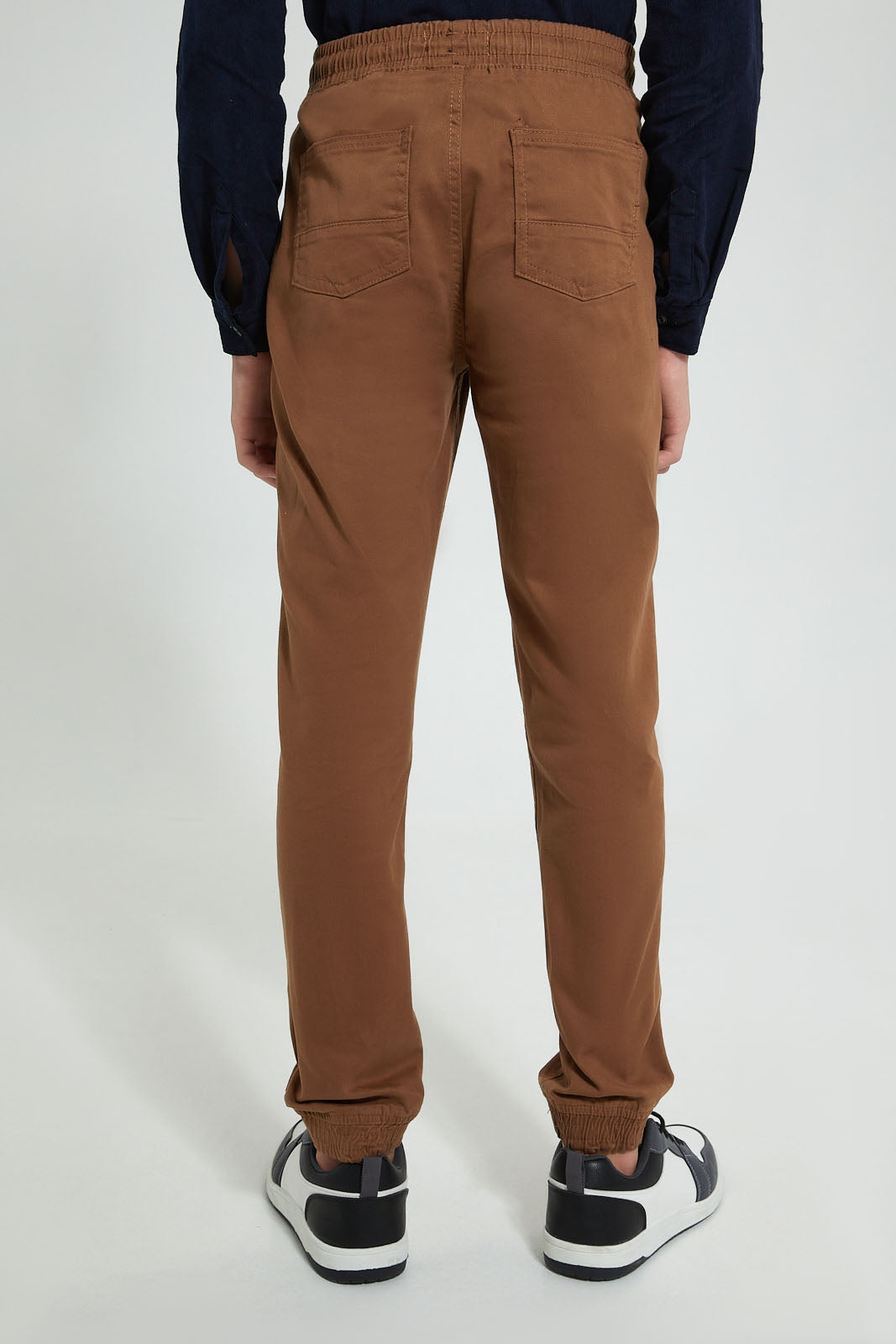 Redtag-Brown-Jogger-Trouser-Joggers-Senior-Boys-9 to 14 Years