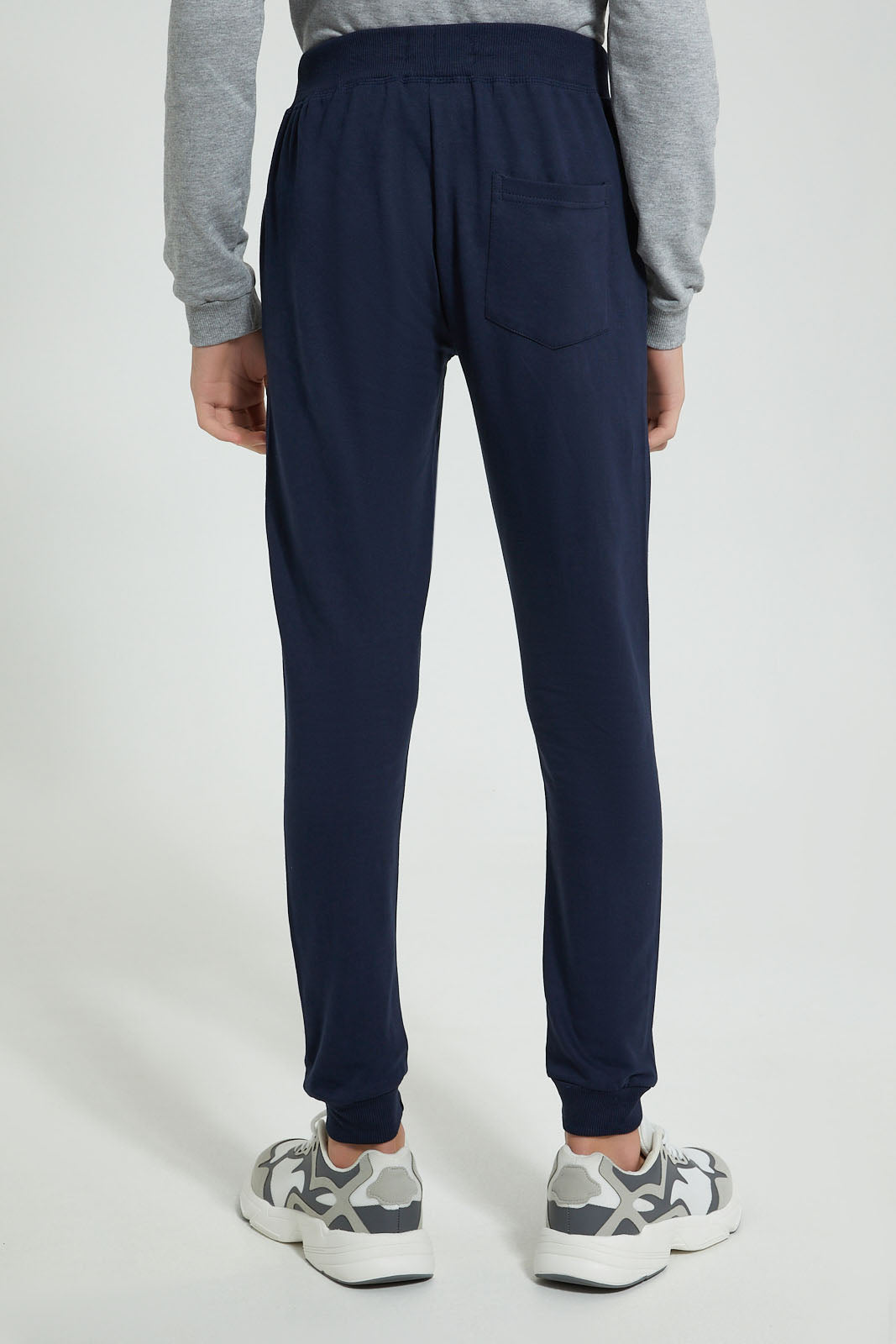 Redtag-Navy-Table-Active-Pant-Joggers-Senior-Boys-9 to 14 Years