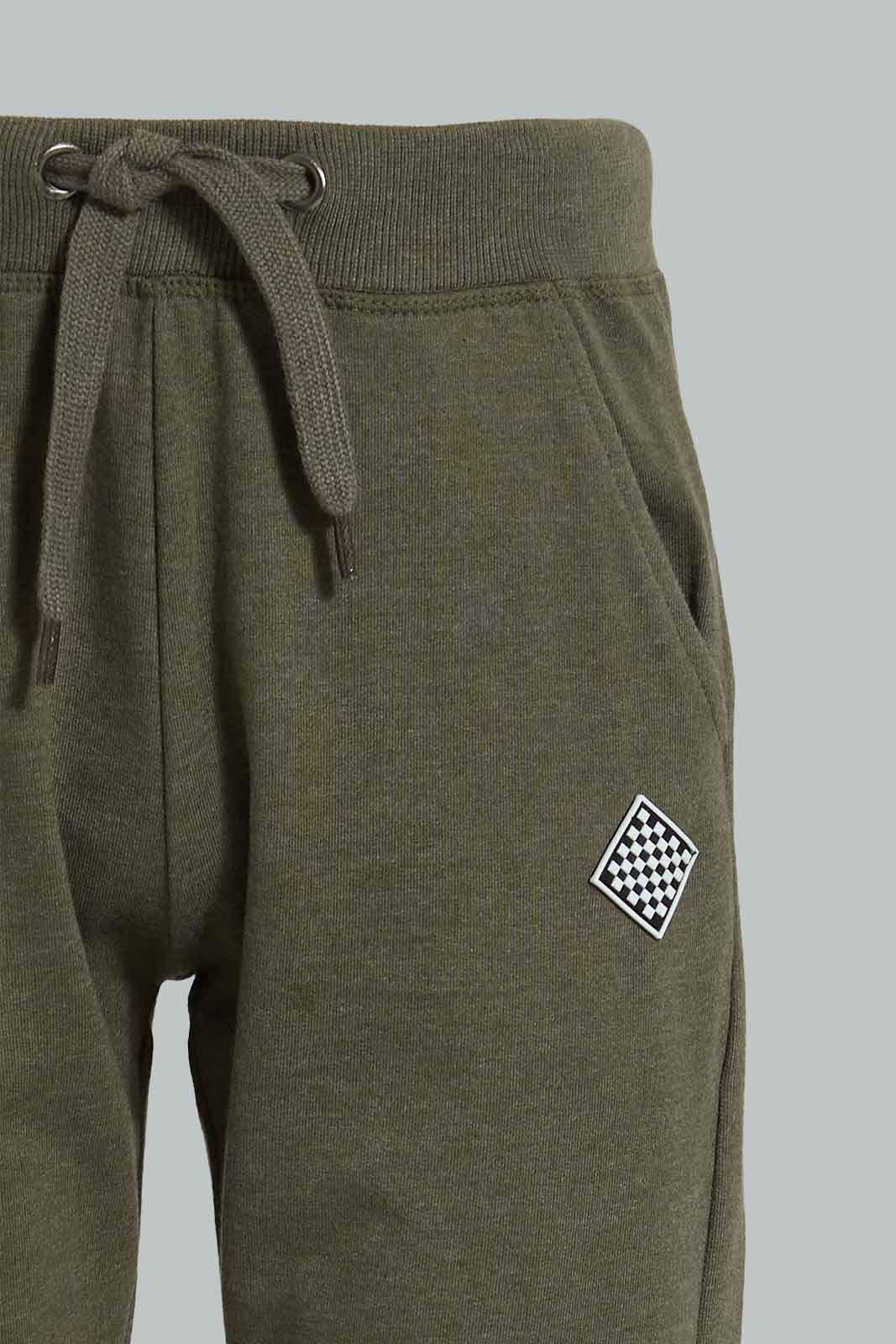 Redtag-Olive-Table-Active-Pants-Joggers-Senior-Boys-9 to 14 Years