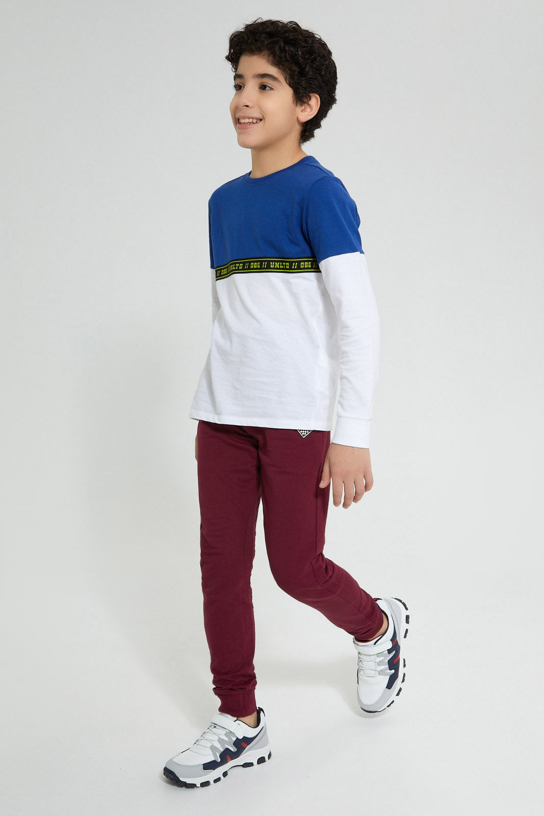 Redtag-Burgundy-Table-Active-Pant-Joggers-Senior-Boys-9 to 14 Years