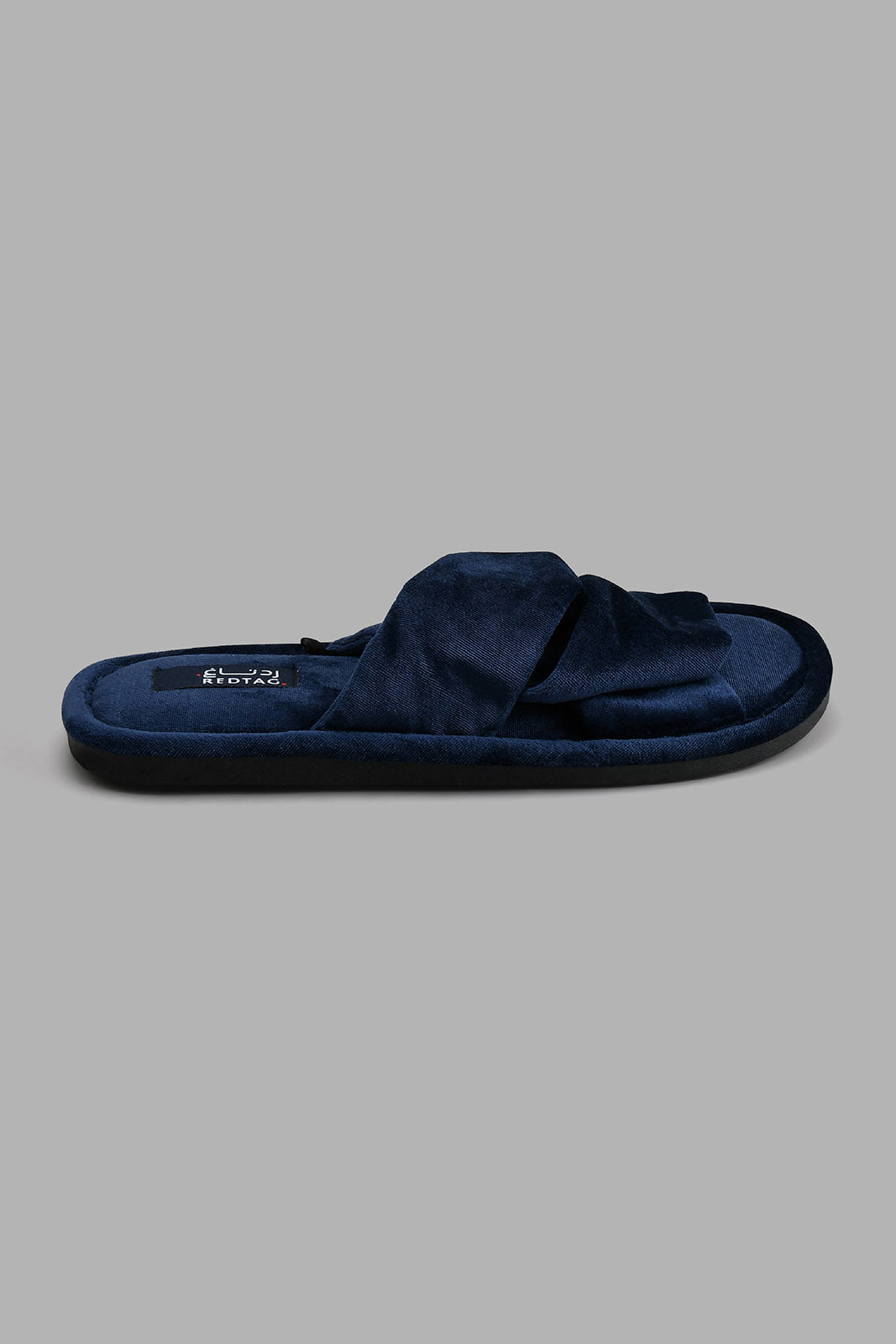 Redtag-Navy-Knot-Slipper-Colour:Navy,-Filter:Women's-Footwear,-New-In,-New-In-Women-FOO,-Non-Sale,-S22A,-Section:Women,-Women-Slippers-Women's-