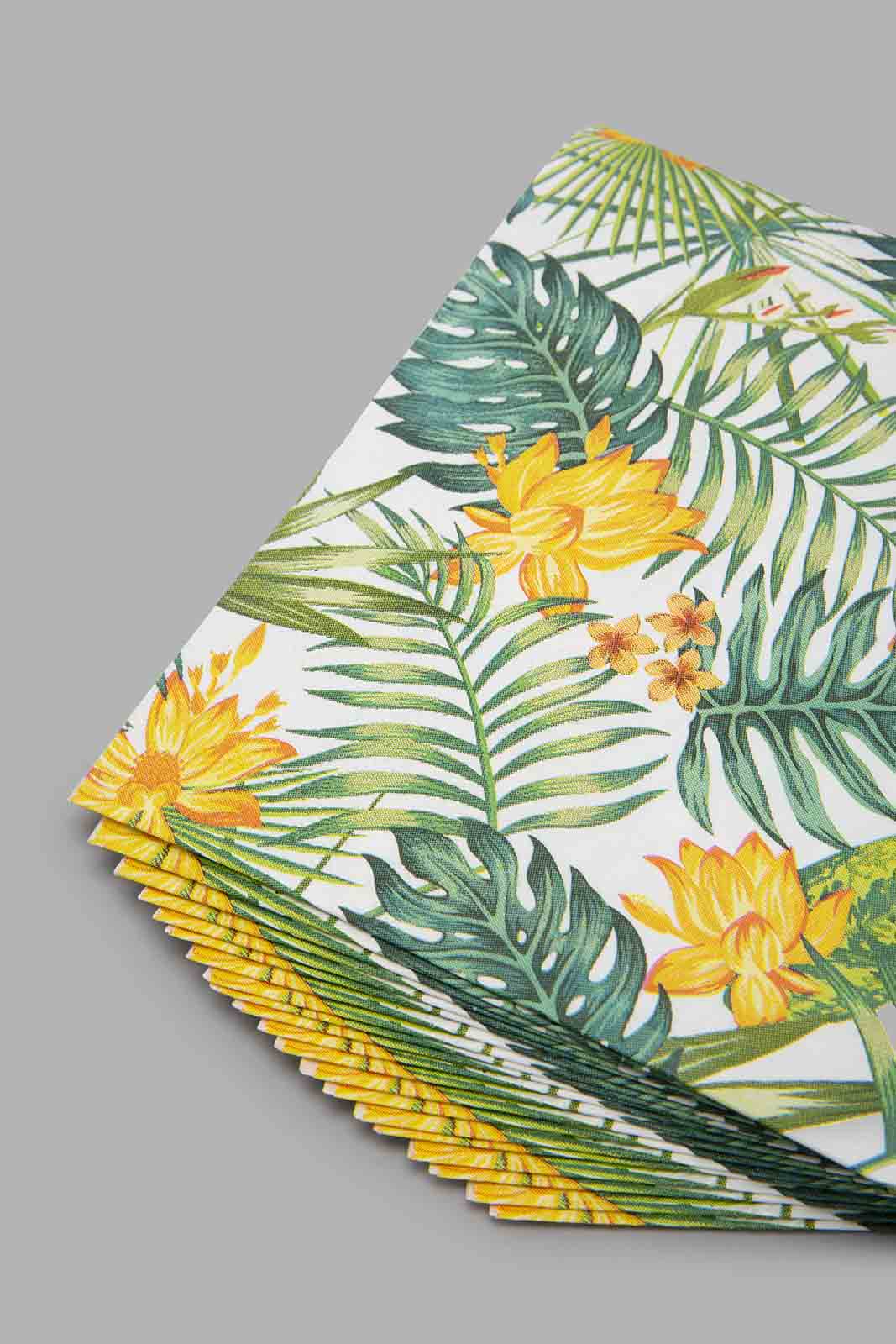 Multicolour Floral Paper Napkins (20 Piece)